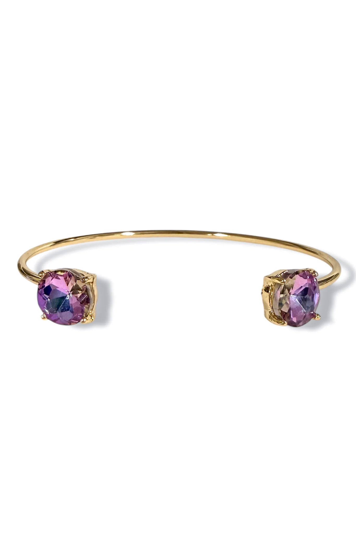 Lovely Lady Lavender Abalone Cuff Bracelet