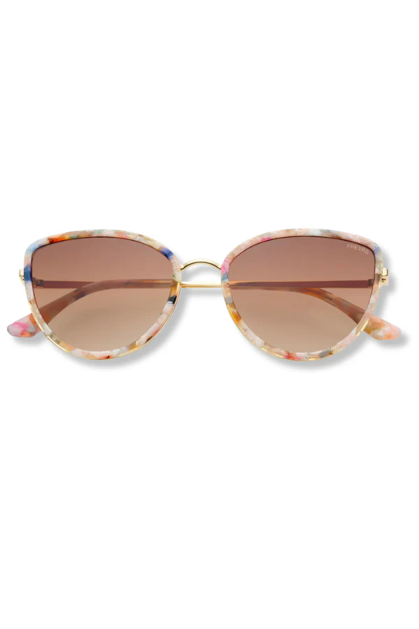 Freyrs Luna Rose Tortoise Acetate Cat Eye Sunglasses - Image 2