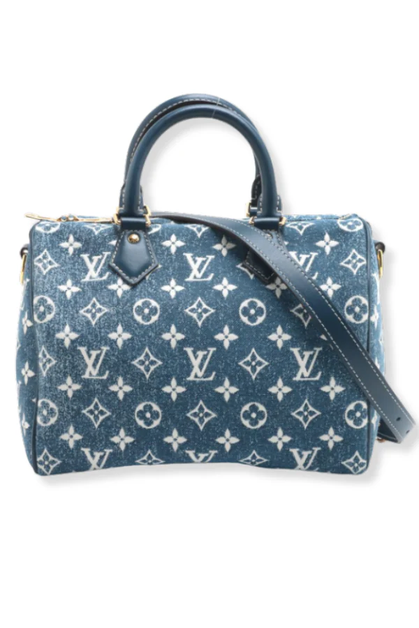 LV Monogram Denim Speedy Bandouliere
