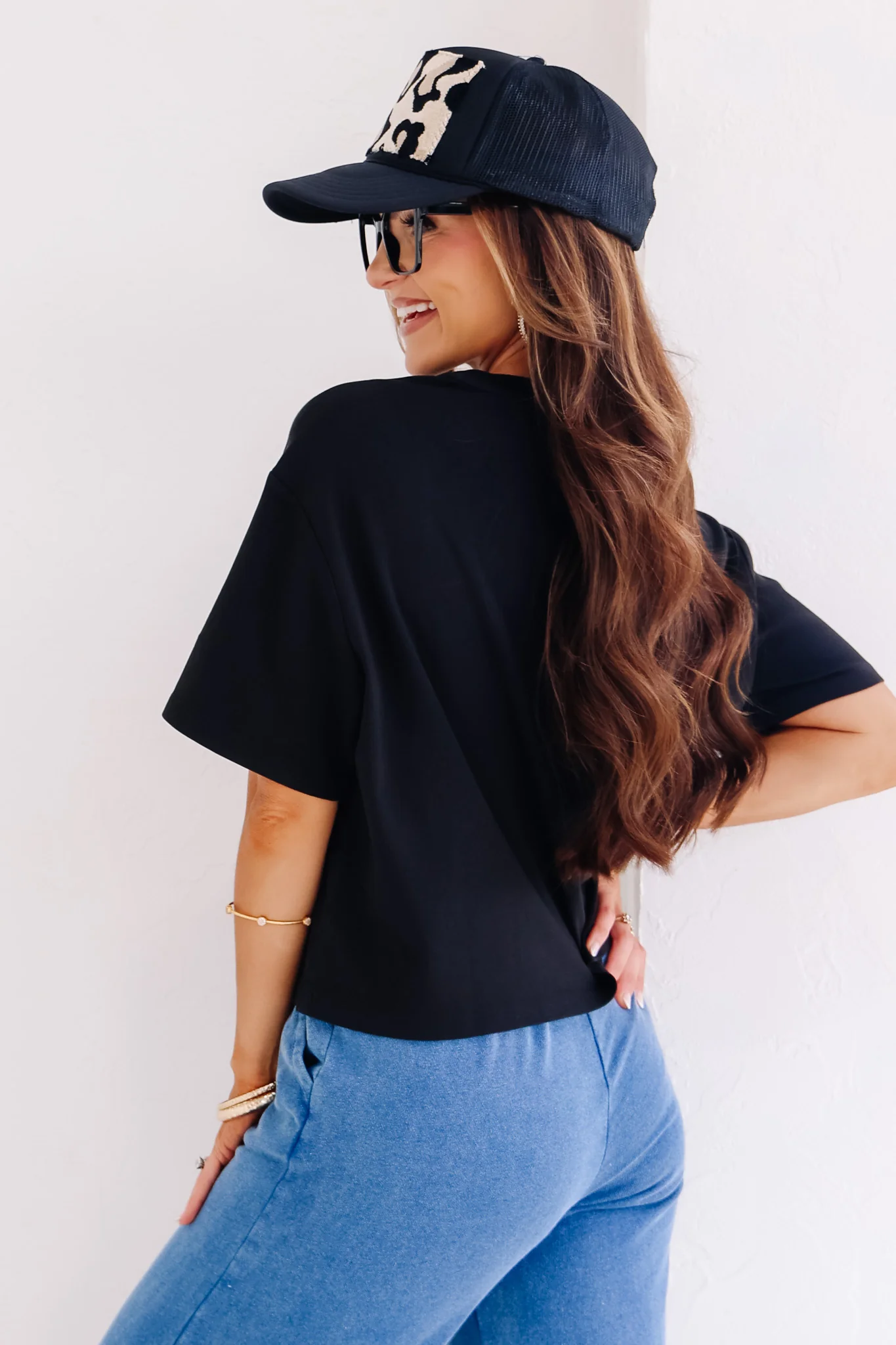 Dear John Maddox Black Short Sleeve Top - Image 3
