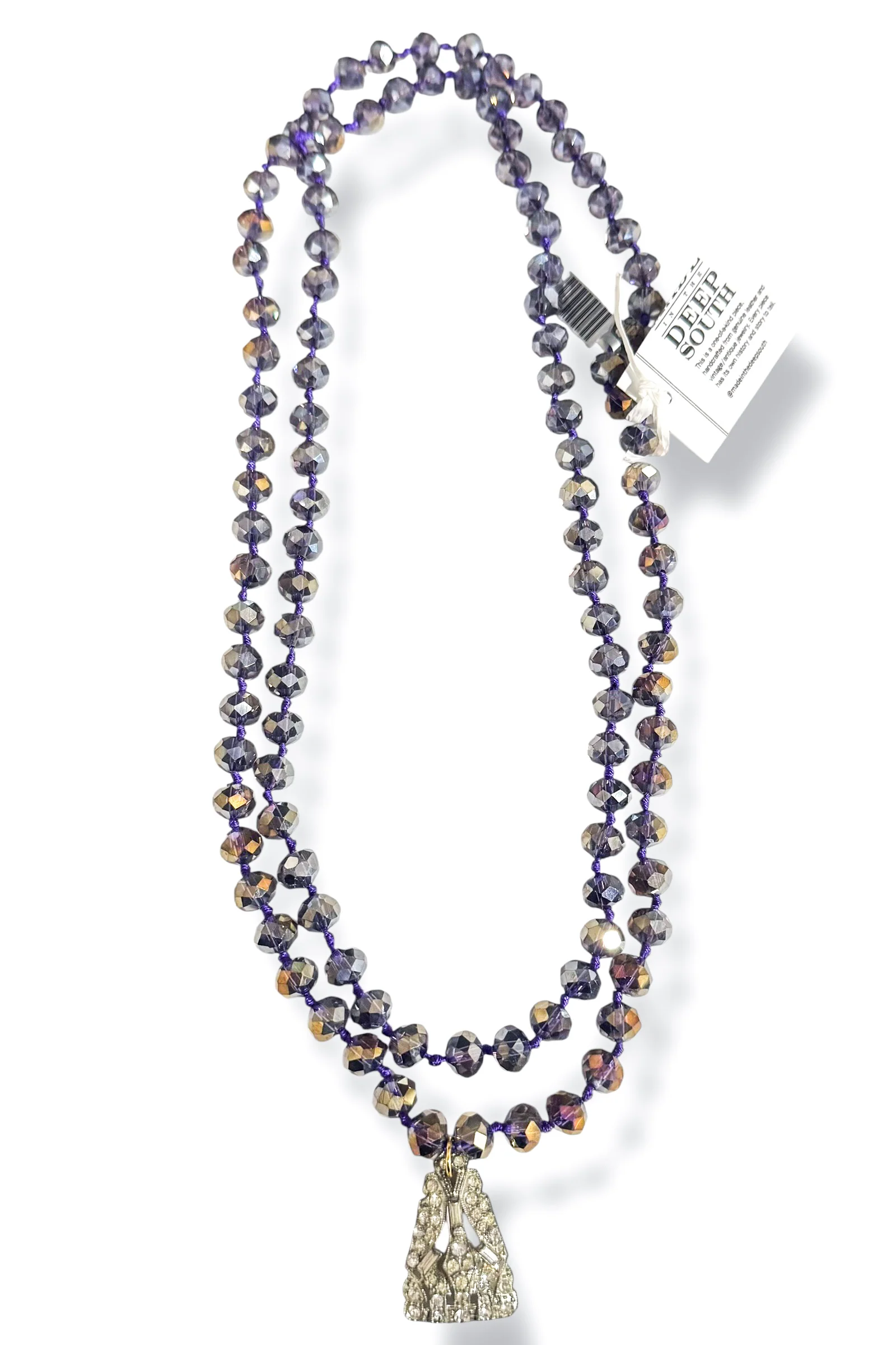 Made in the Deep South 1930s Fur Clip 1970s Glass Bead Necklace