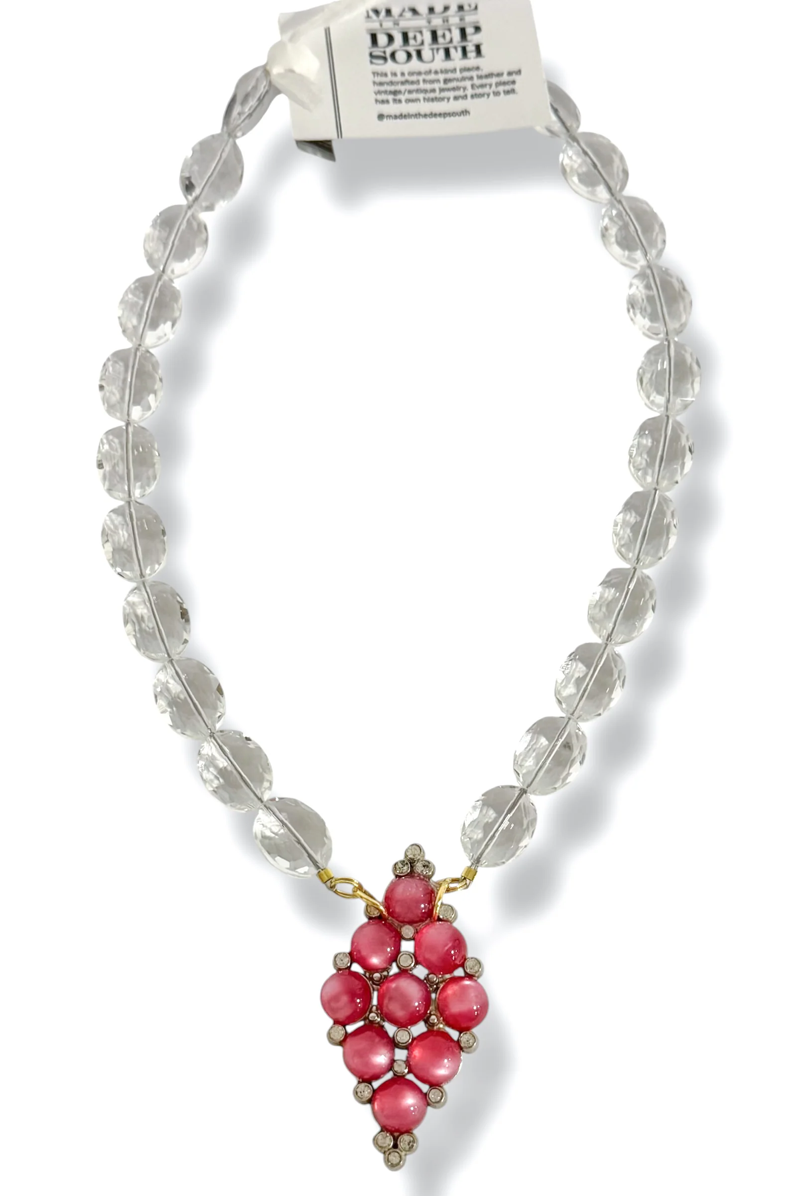 Made In The Deep South 1960s Glass Beads Necklace
