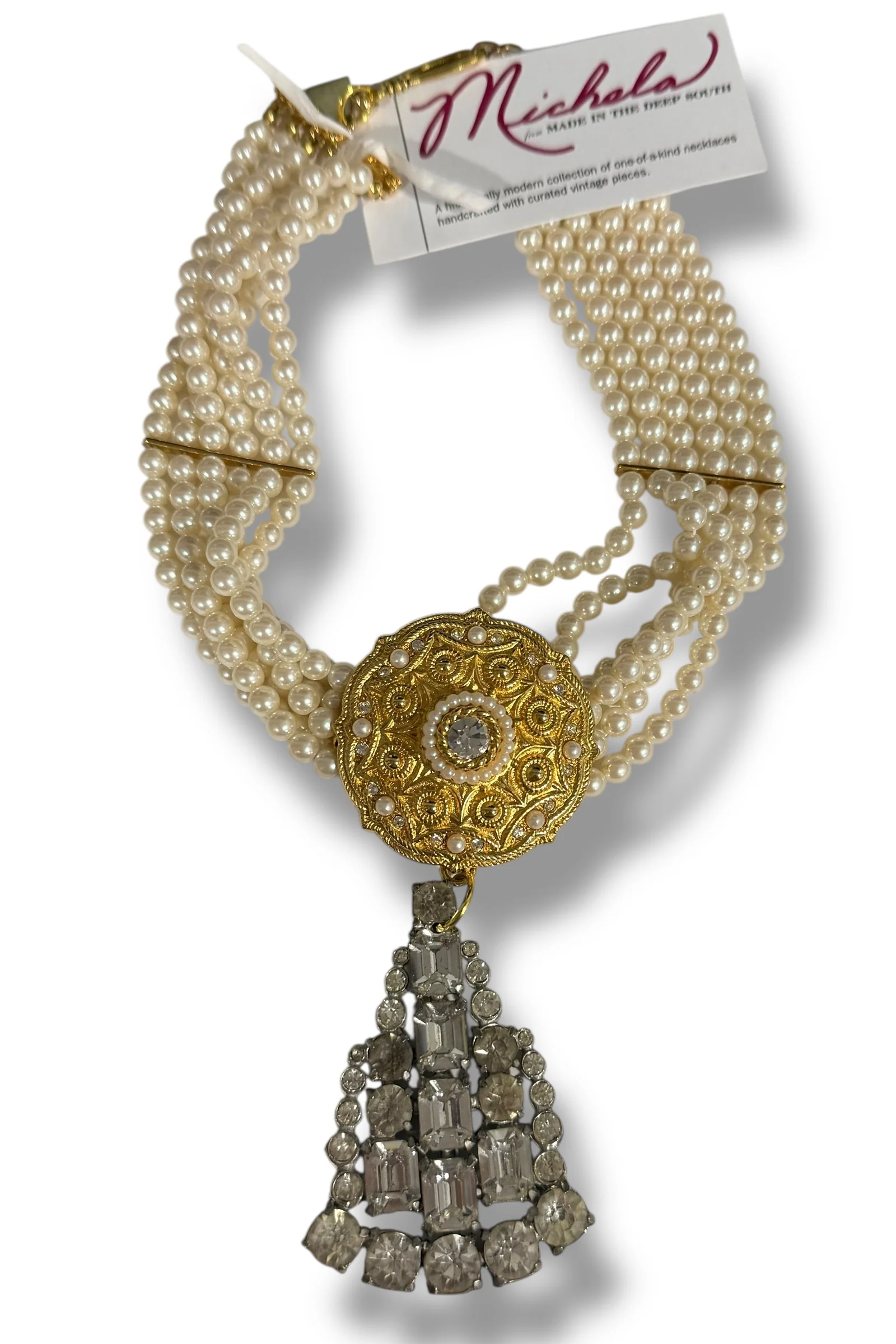 Made in the Deep South 1940s Dress Clip 1970s Necklace