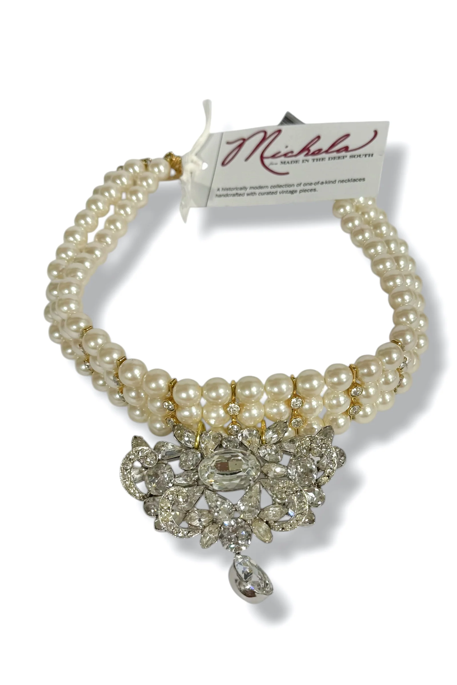 Made In The Deep South 1940s Weiss Brooch 1970s Necklace