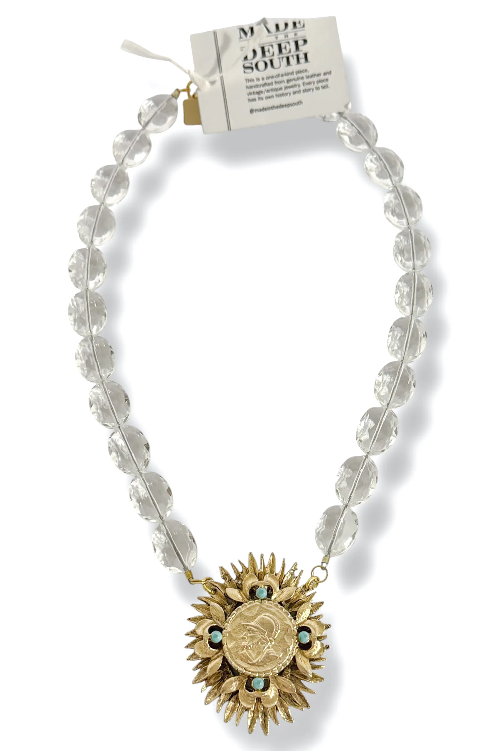 Made In The Deep South 1960s Glass Bead Necklace