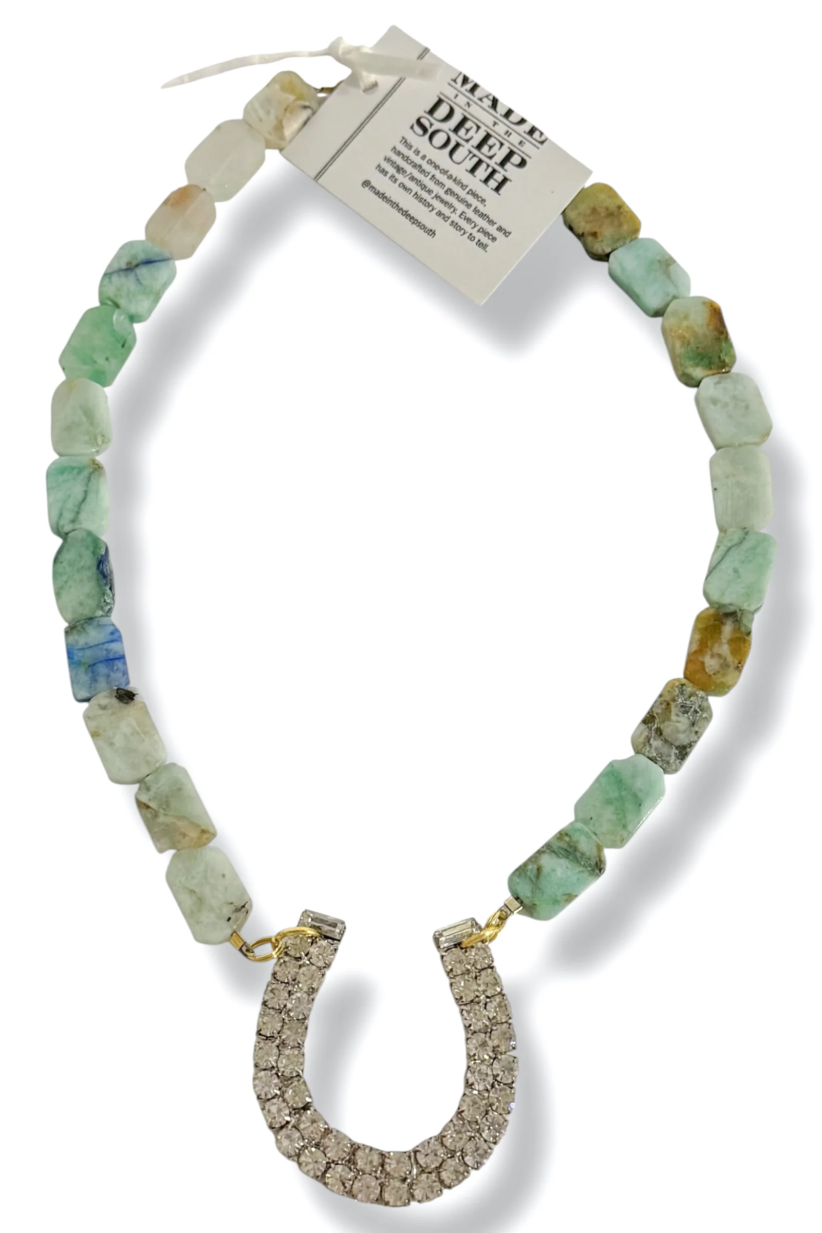 Made In The Deep South 1960s Chrysocollar Bead Necklace