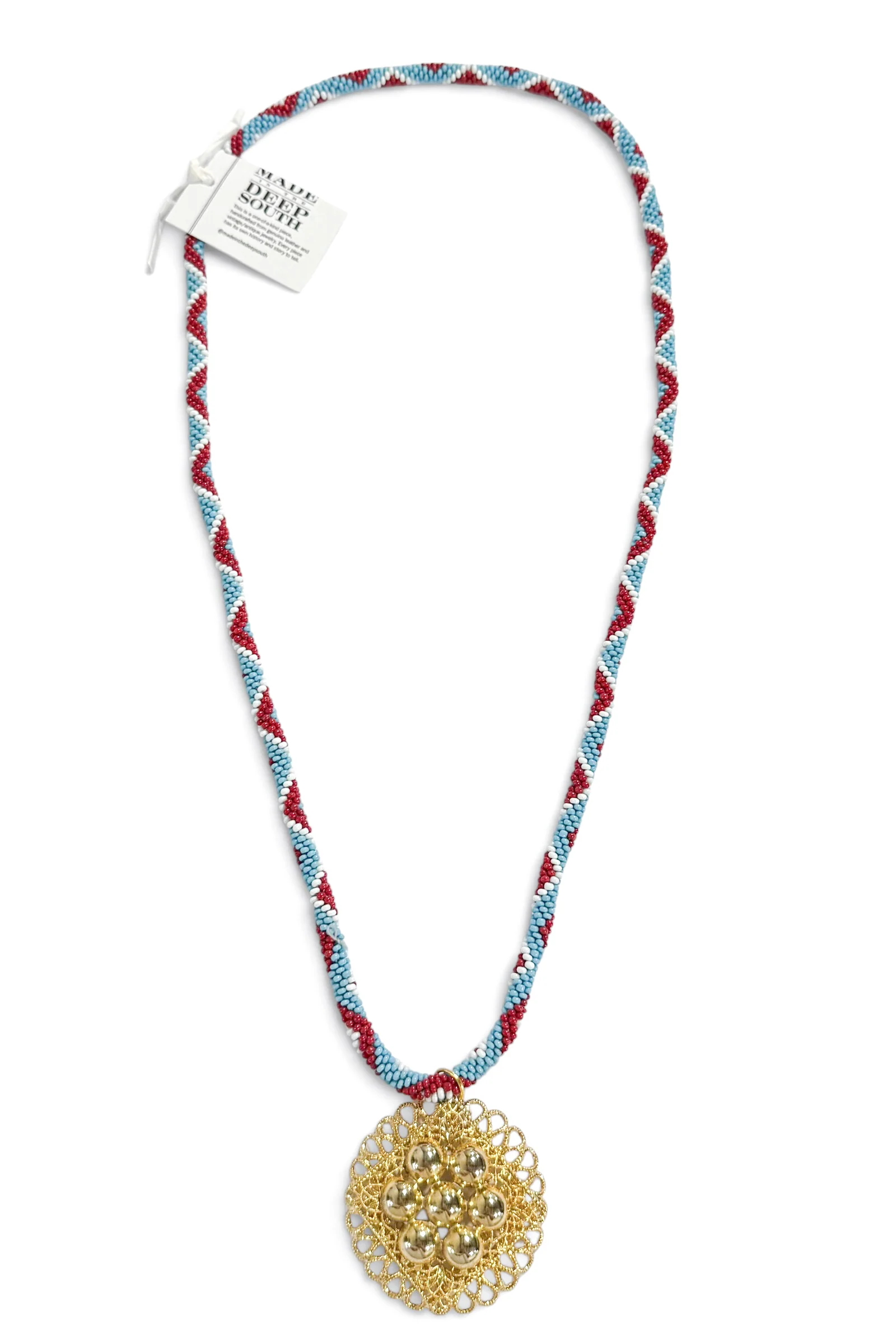 Made In The Deep South 1960s Brooch 1960s Aztec Necklace