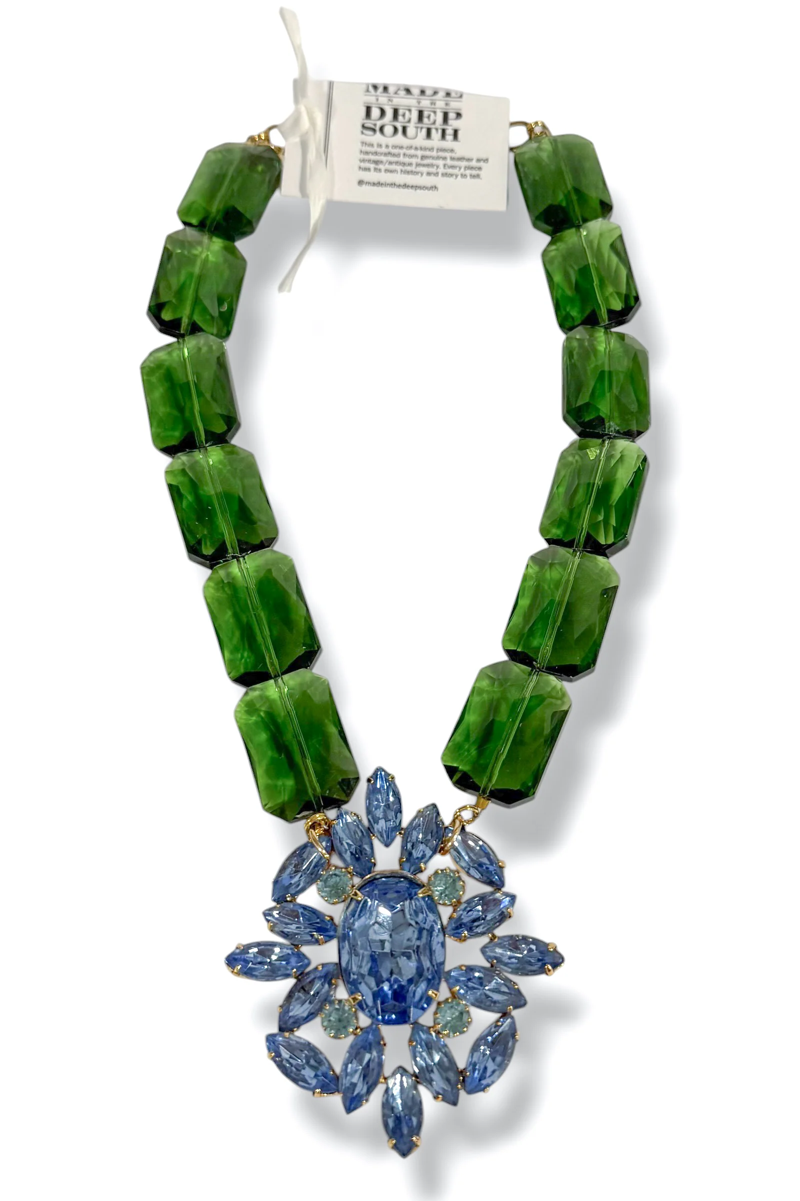 Made In The Deep South 1960s Brooch 1970s Bead Necklace