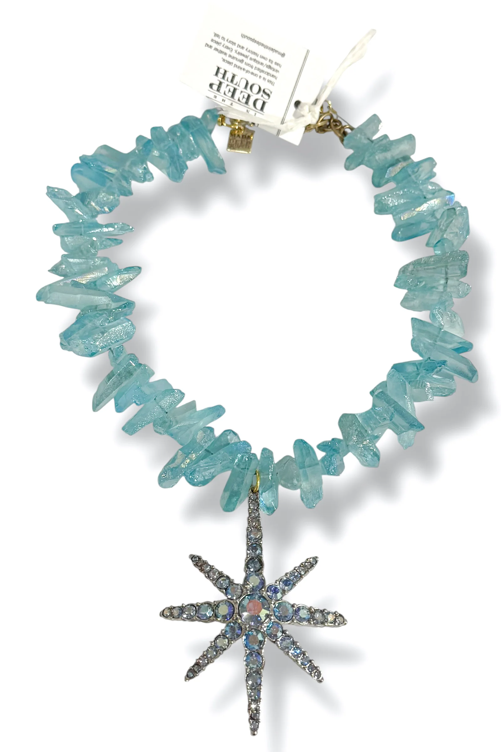 Made in the Deep South 1960s Brooch 1970s Quartz Bead Necklace