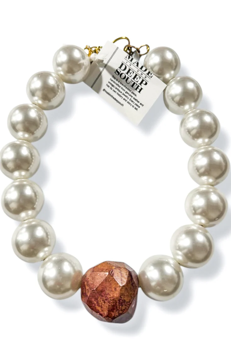 Made in the Deep South 1960s Jasper Bead 1970s Necklace