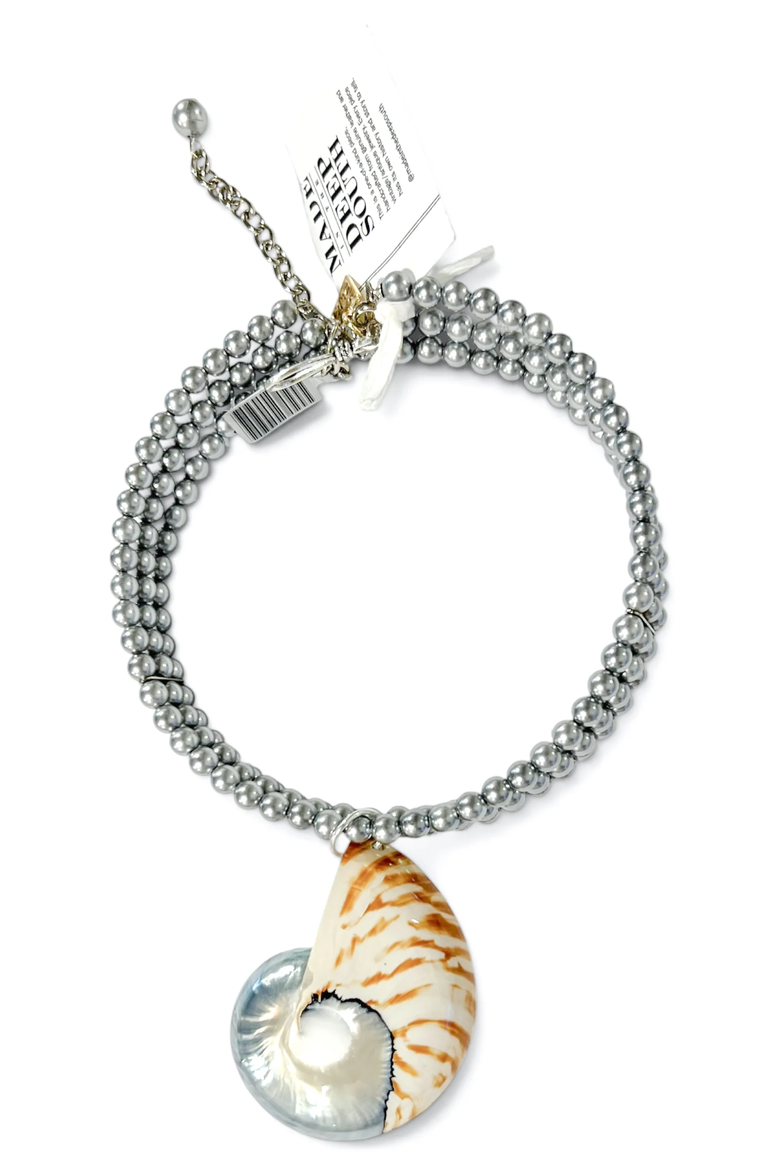 Made In The Deep South 1960s Nautilus Pendant 1960s Choker Necklace
