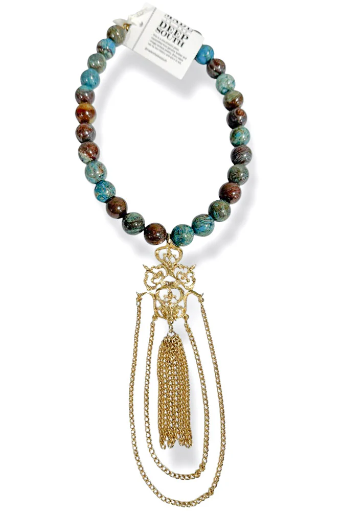 Made in the Deep South 1960s Pendant 1960s Jasper Necklace