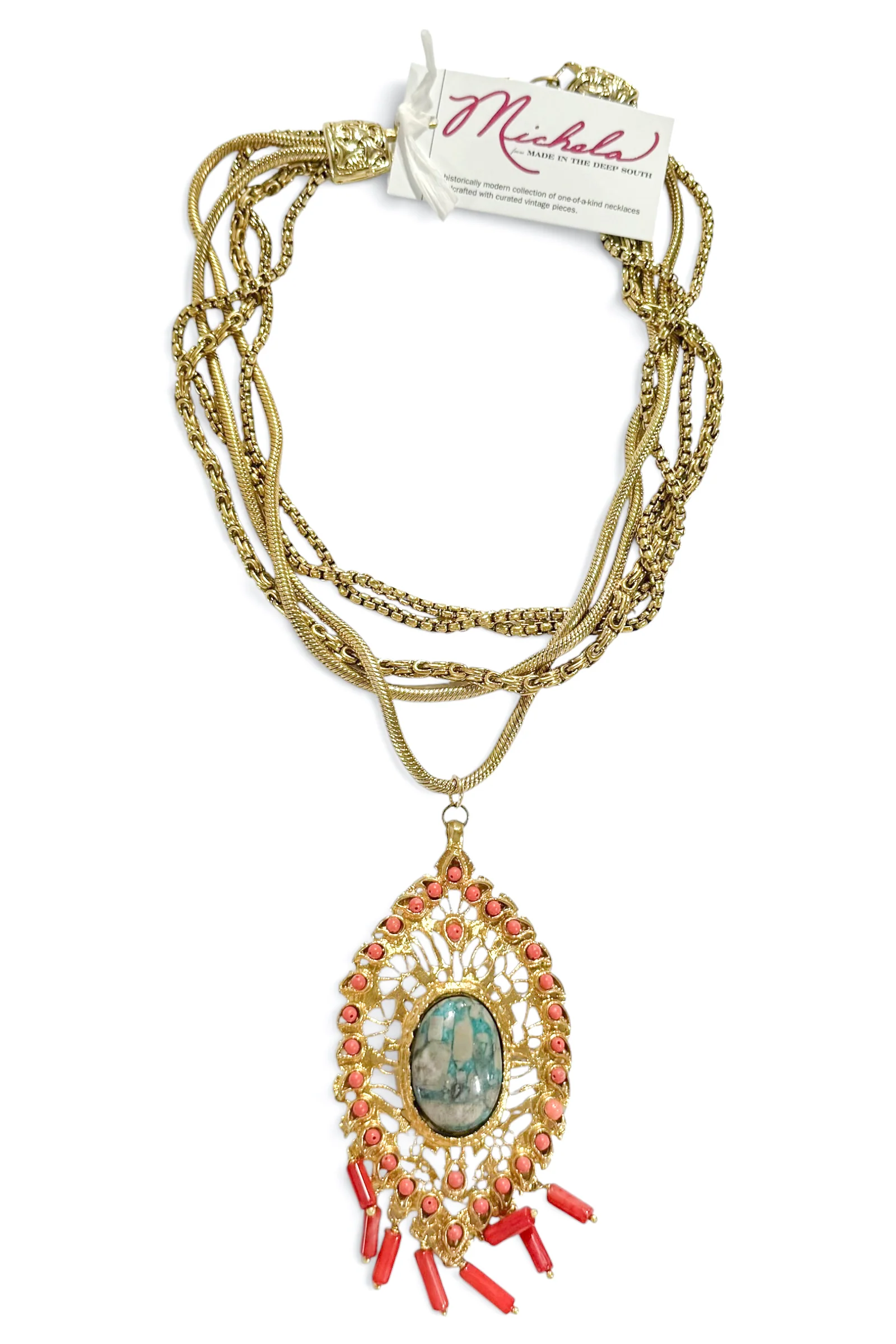 Made In The Deep South 1960s Pendant 1980s Necklace