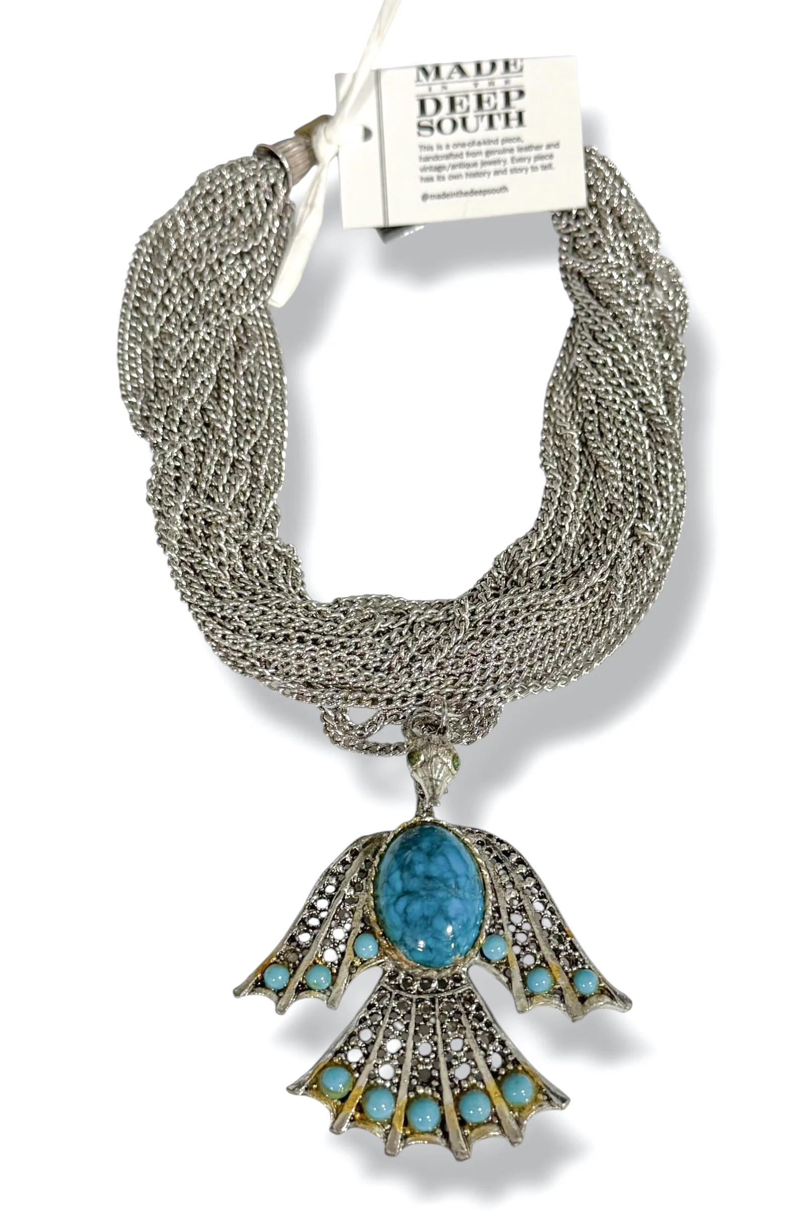 Made In The Deep South 1960s Phoenix Pendant 1970s Necklace