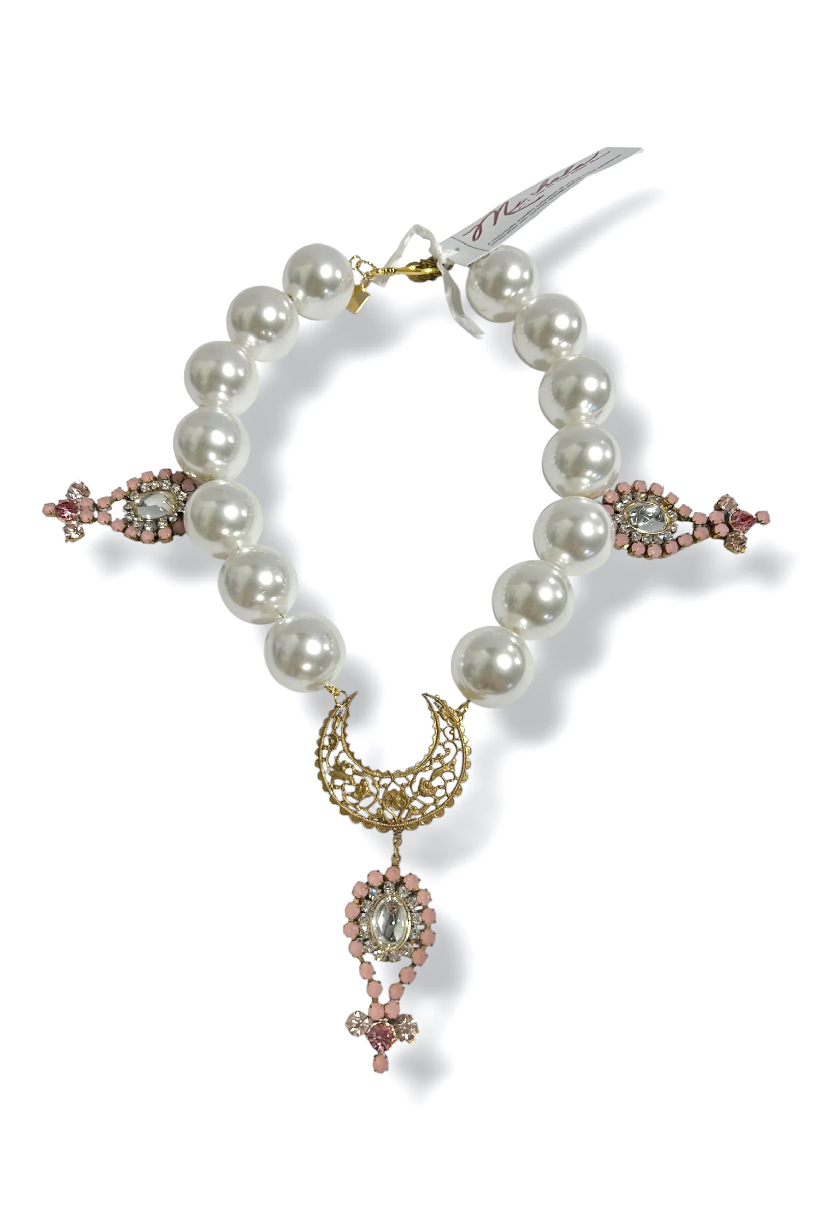 Made In The Deep South 1960s Signed Czech Pieces 1970s Pearl Necklace