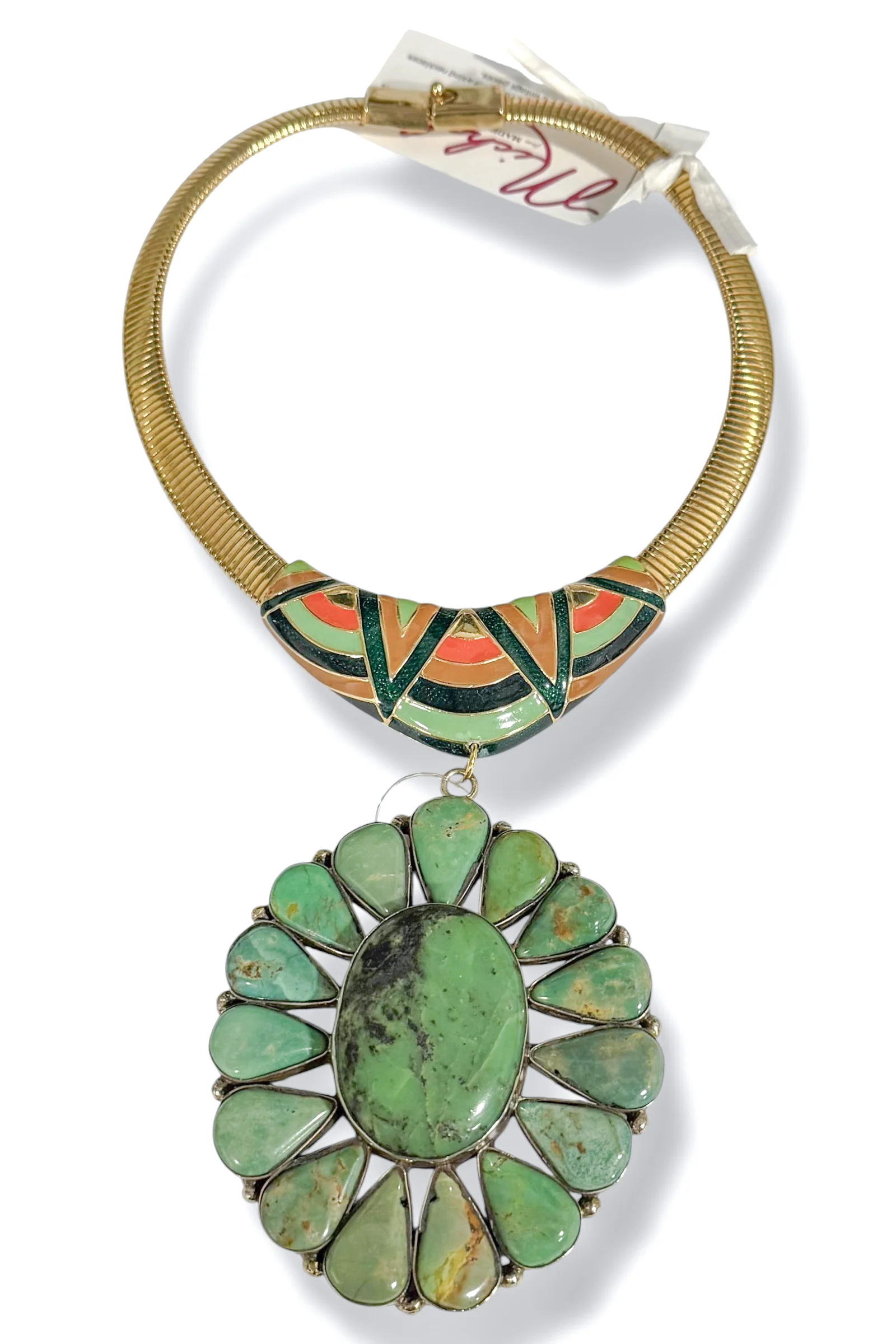 Made In The Deep South 1960s Turquoise 1980s Necklace