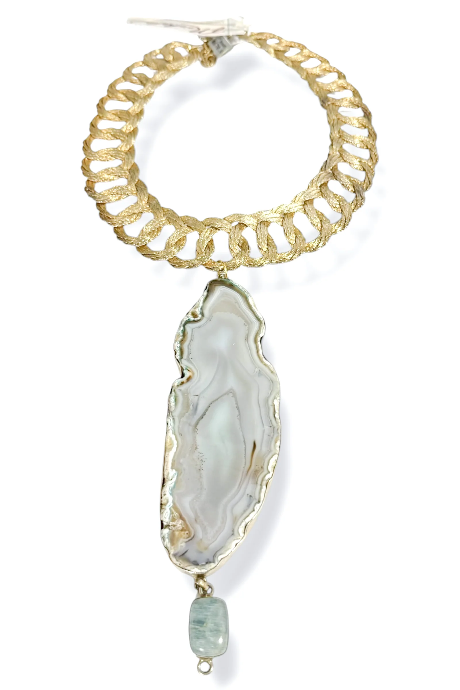 Made In The Deep South 1970s Agate Pendant 1970s Necklace