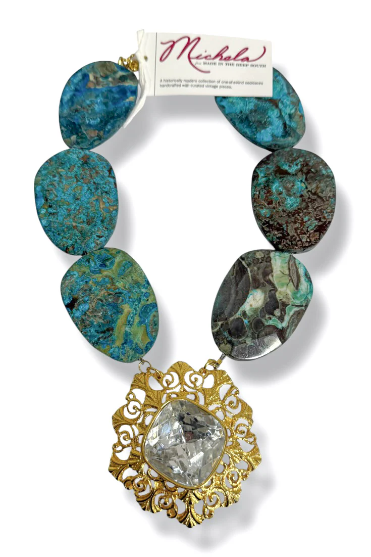 Made in the Deep South 1970s Brooch 1960s Jasper Necklace