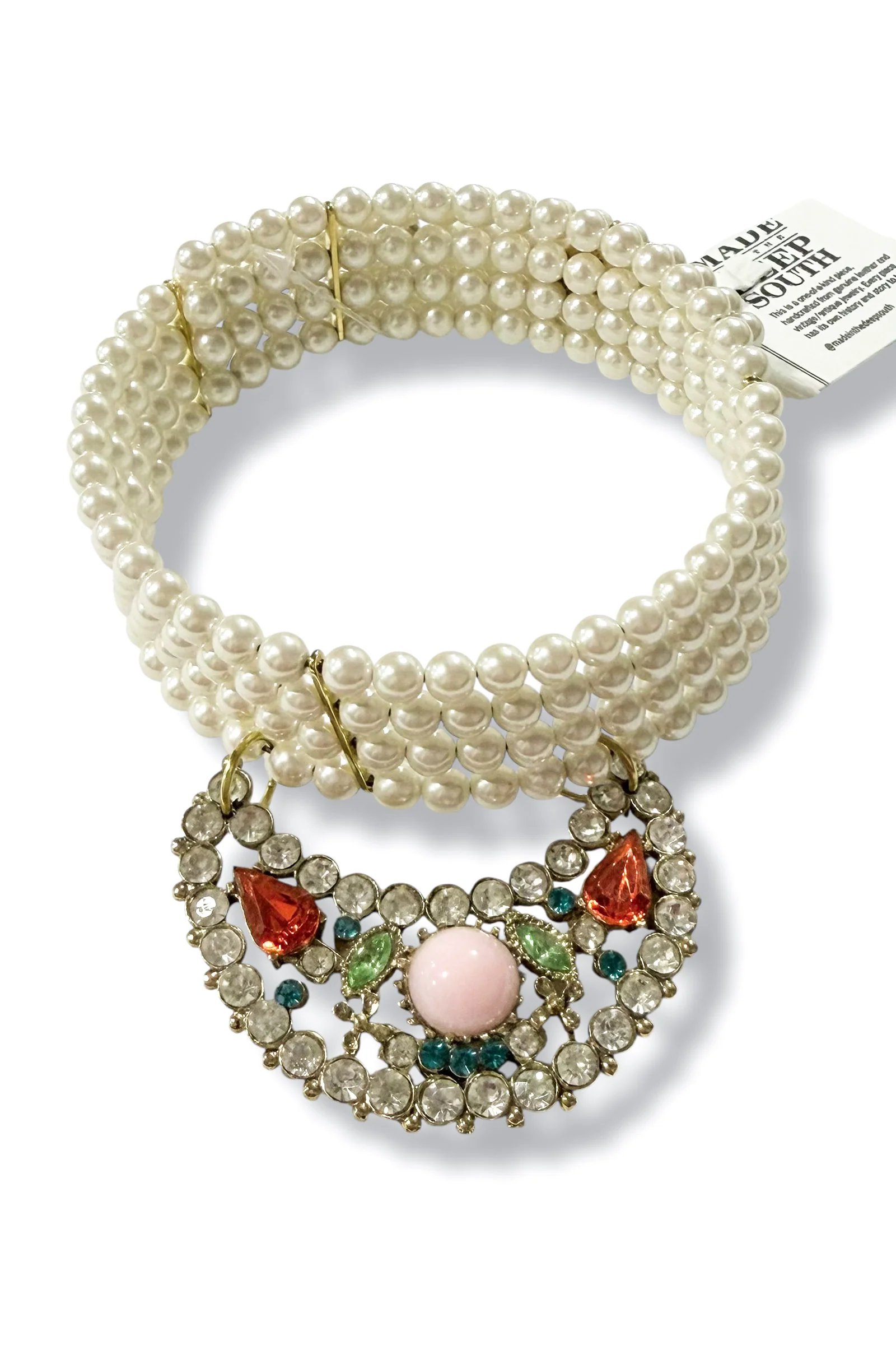 Made in the Deep South 1970s Brooch 1960s Pearl Choker