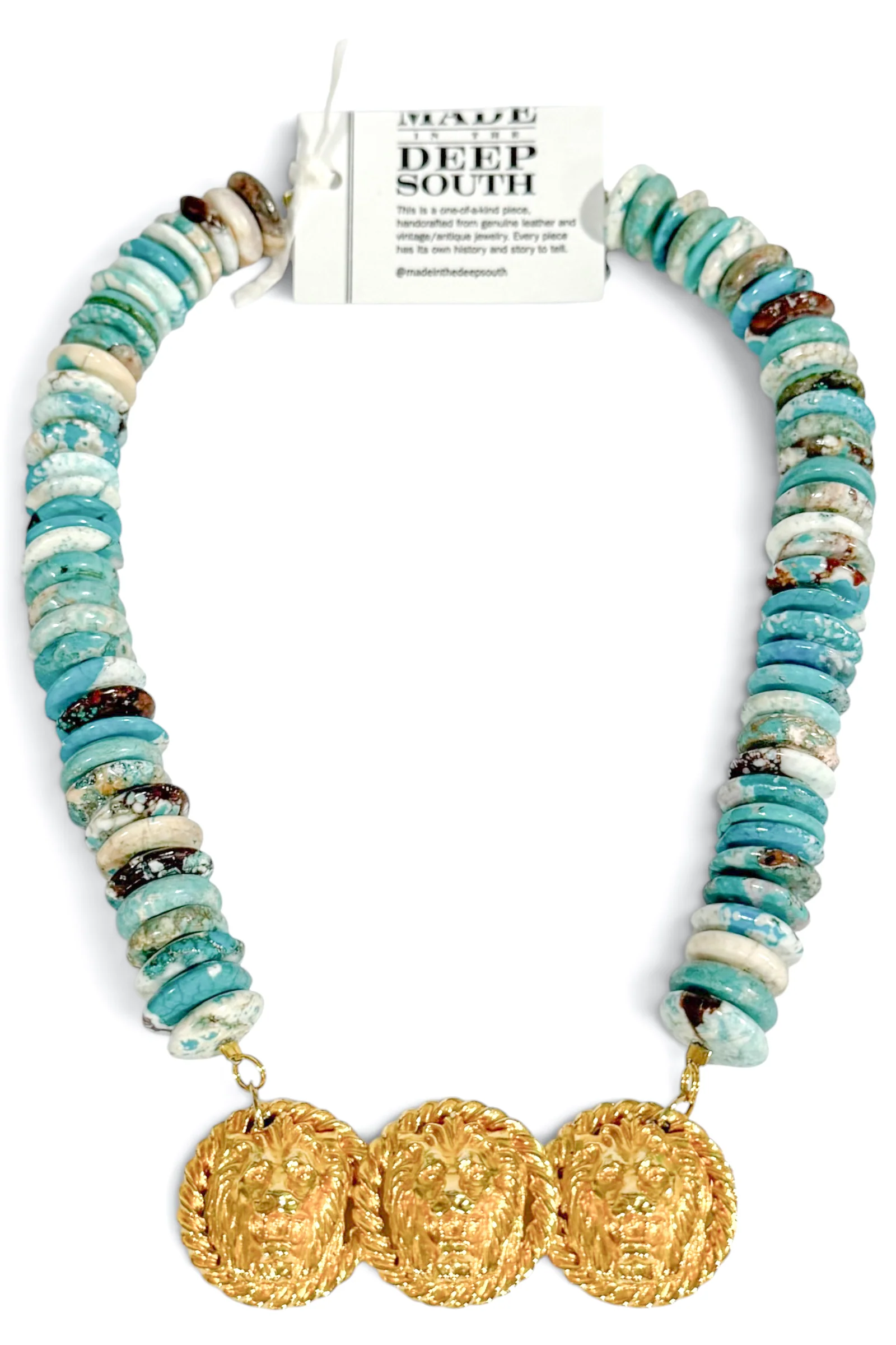 Made In The Deep South 1980s Anne Klein Brooch 1960s Bead Necklace