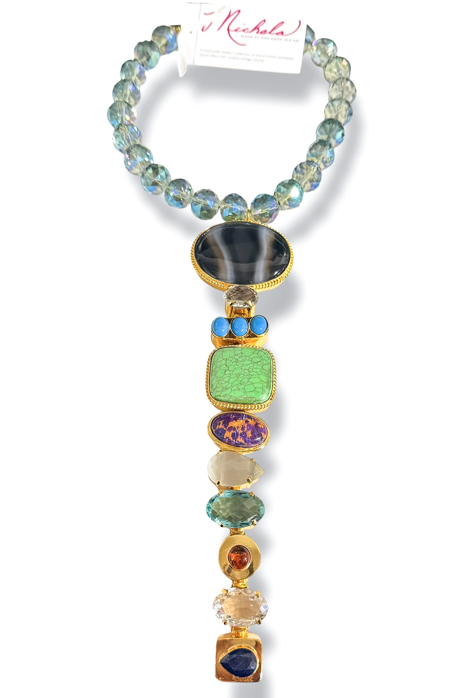 Made in the Deep South 1980s Pendant 1970s Crystal Necklace