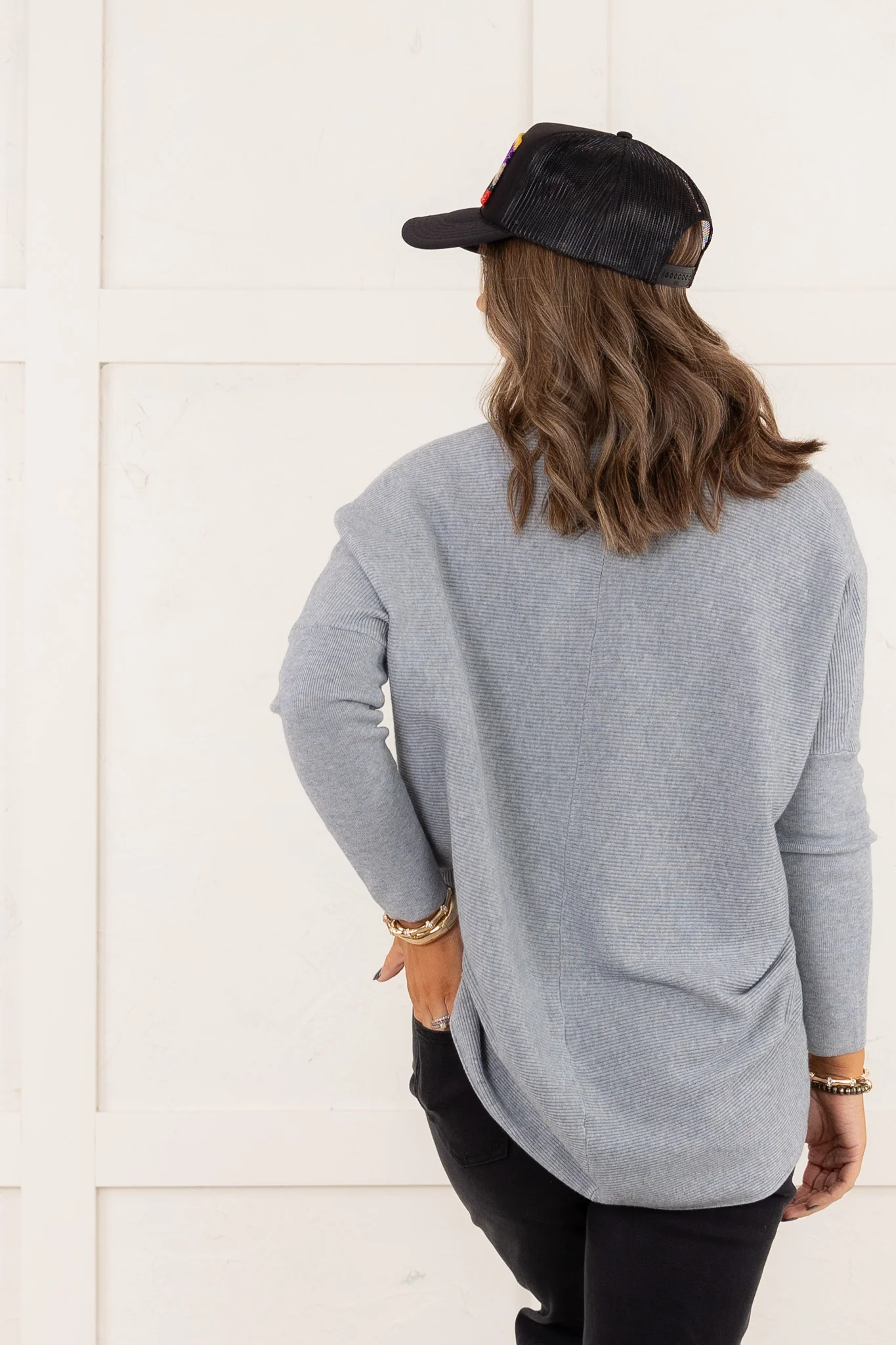 Make The Most Of It Sweater - Heather Grey - Image 5