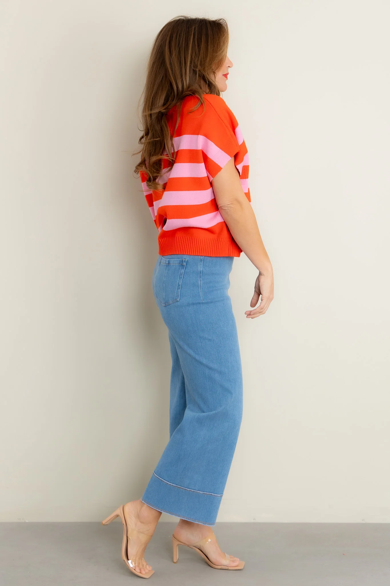 Margo High Waisted Cropped Denim Jean - Image 4