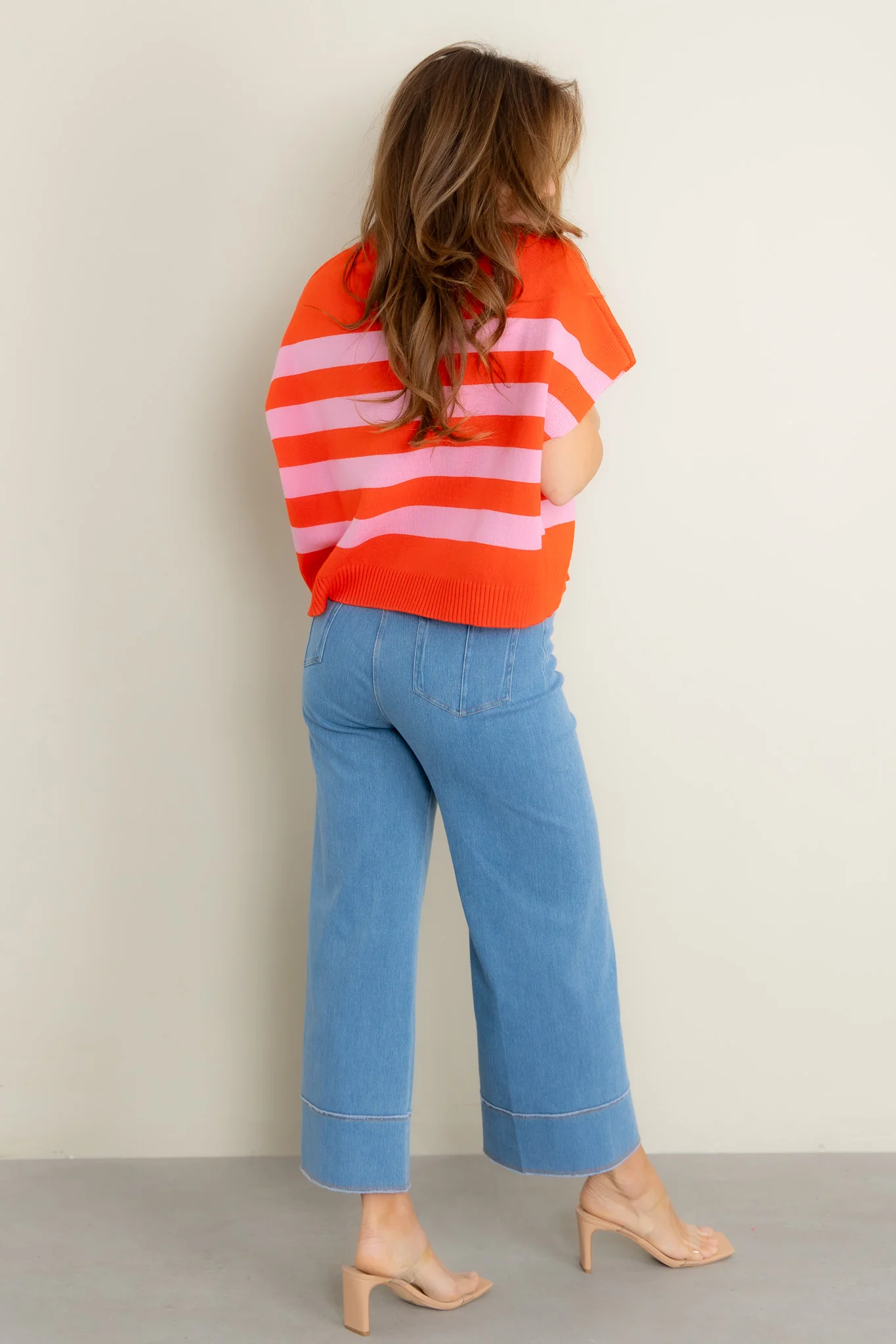 Margo High Waisted Cropped Denim Jean - Image 5