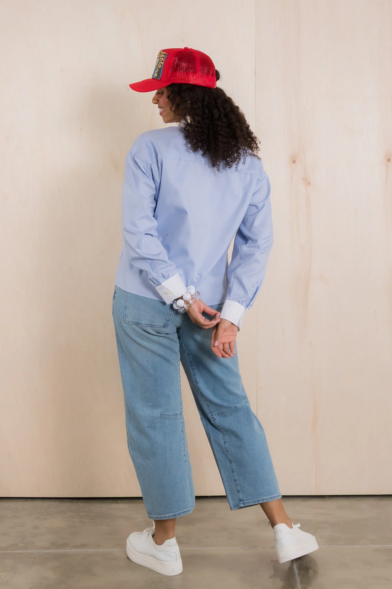 Marina Soft Blue Long Sleeve Top *Final Sale* - Image 3