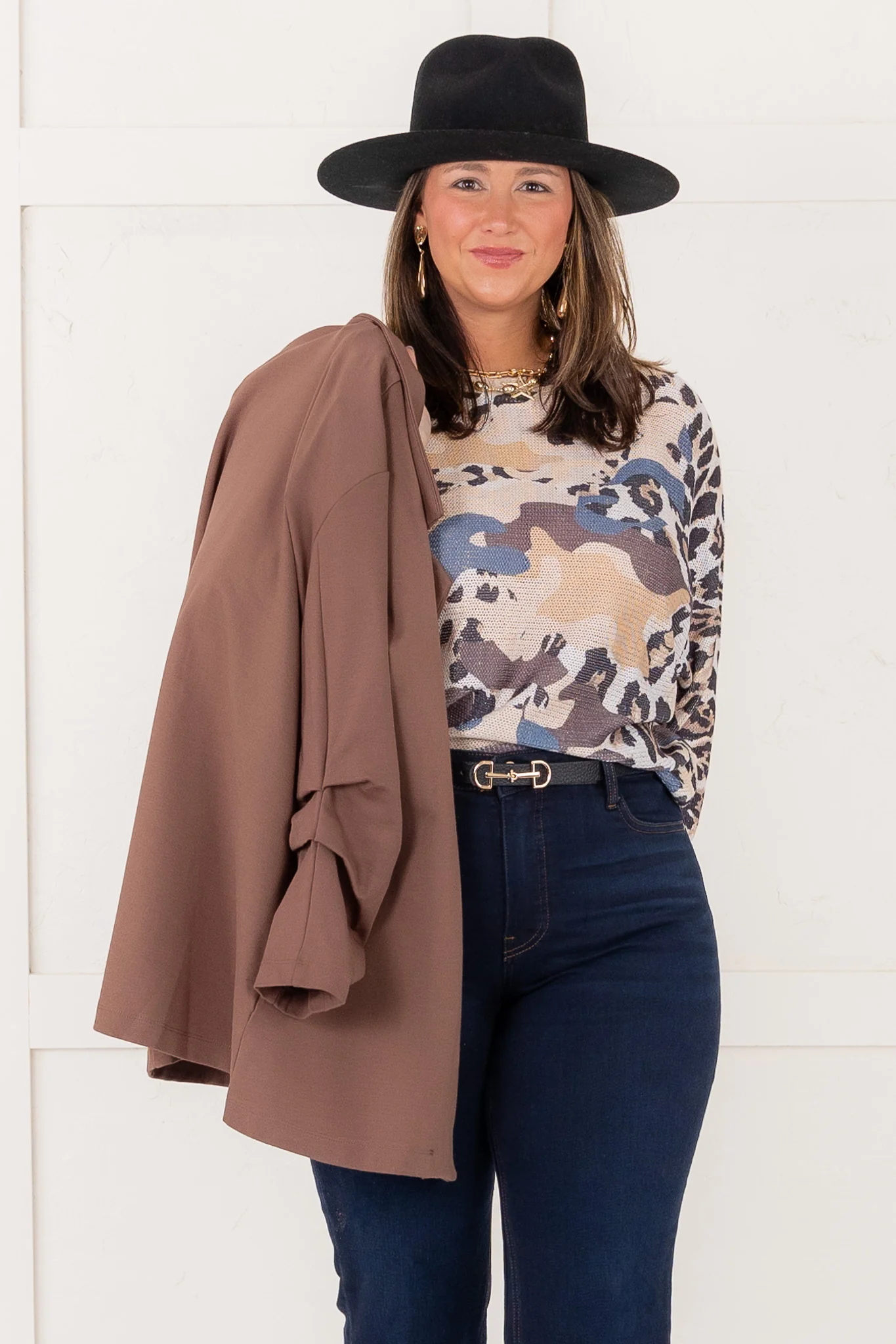 Madison Blazer - Dark Brown - FINAL SALE - Image 5