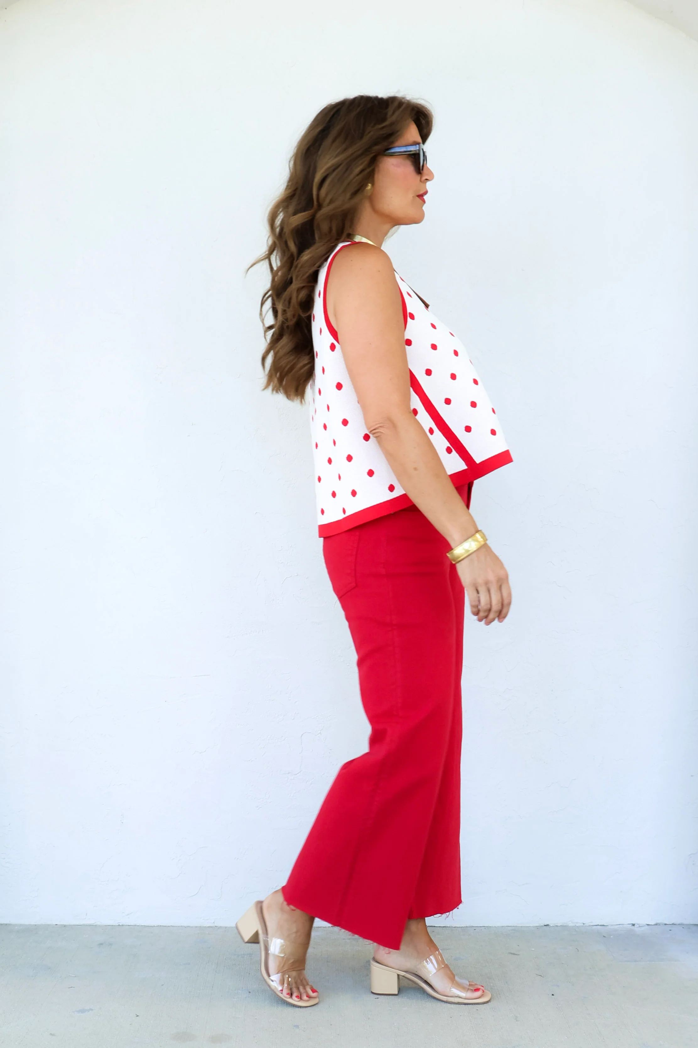 Meg Tomato High Rise Wide Leg Jean - Image 3