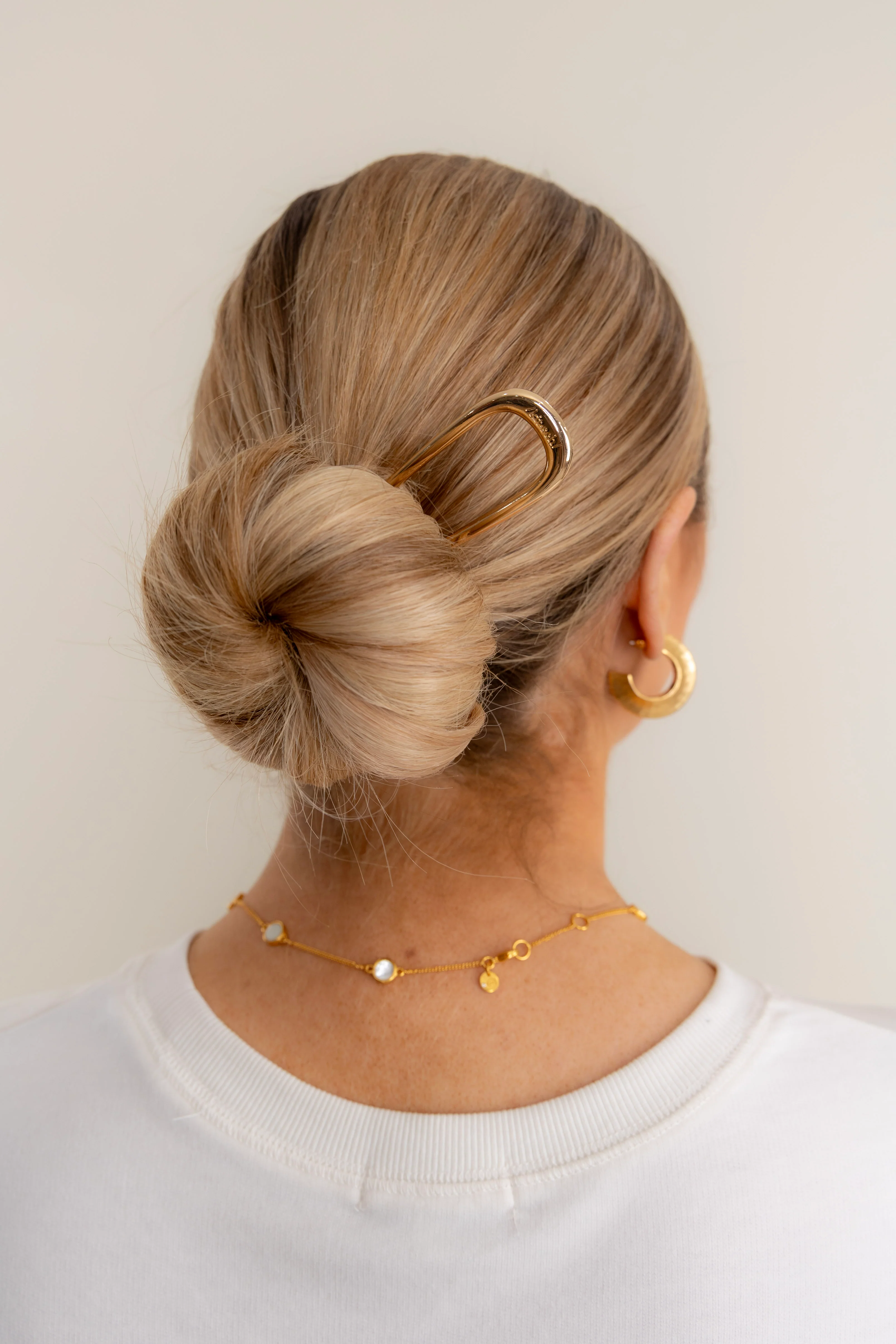 Kitsch Metal Gold French Hair Pin