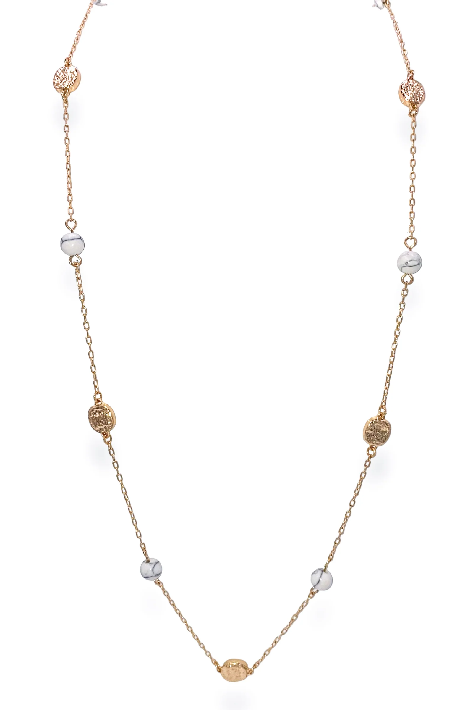 Follow Along Necklace - Howlite - SALE