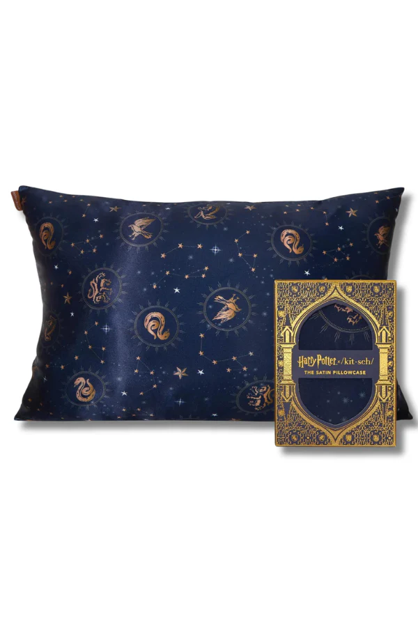 Midnight At Hogwarts Satin Pillowcase | Kitsch