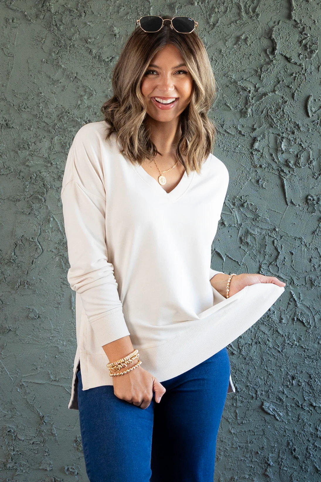 Modern V-Neck Weekender - Fossil | Z Supply - SALE