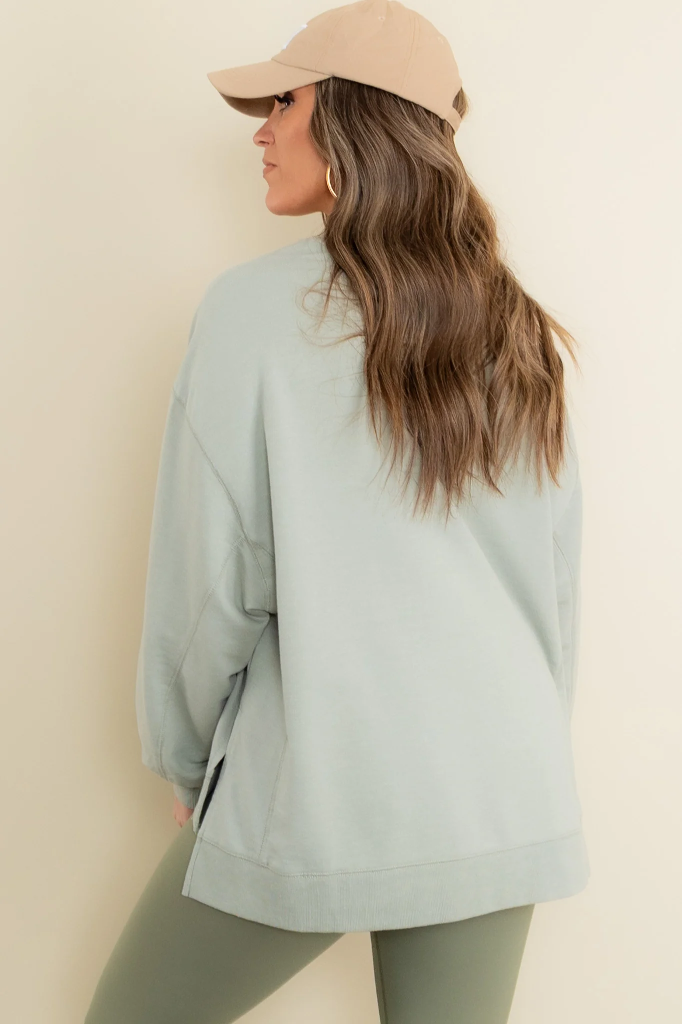 Z Supply Modern Weekender Sage Green Long Sleeve Top - Image 4