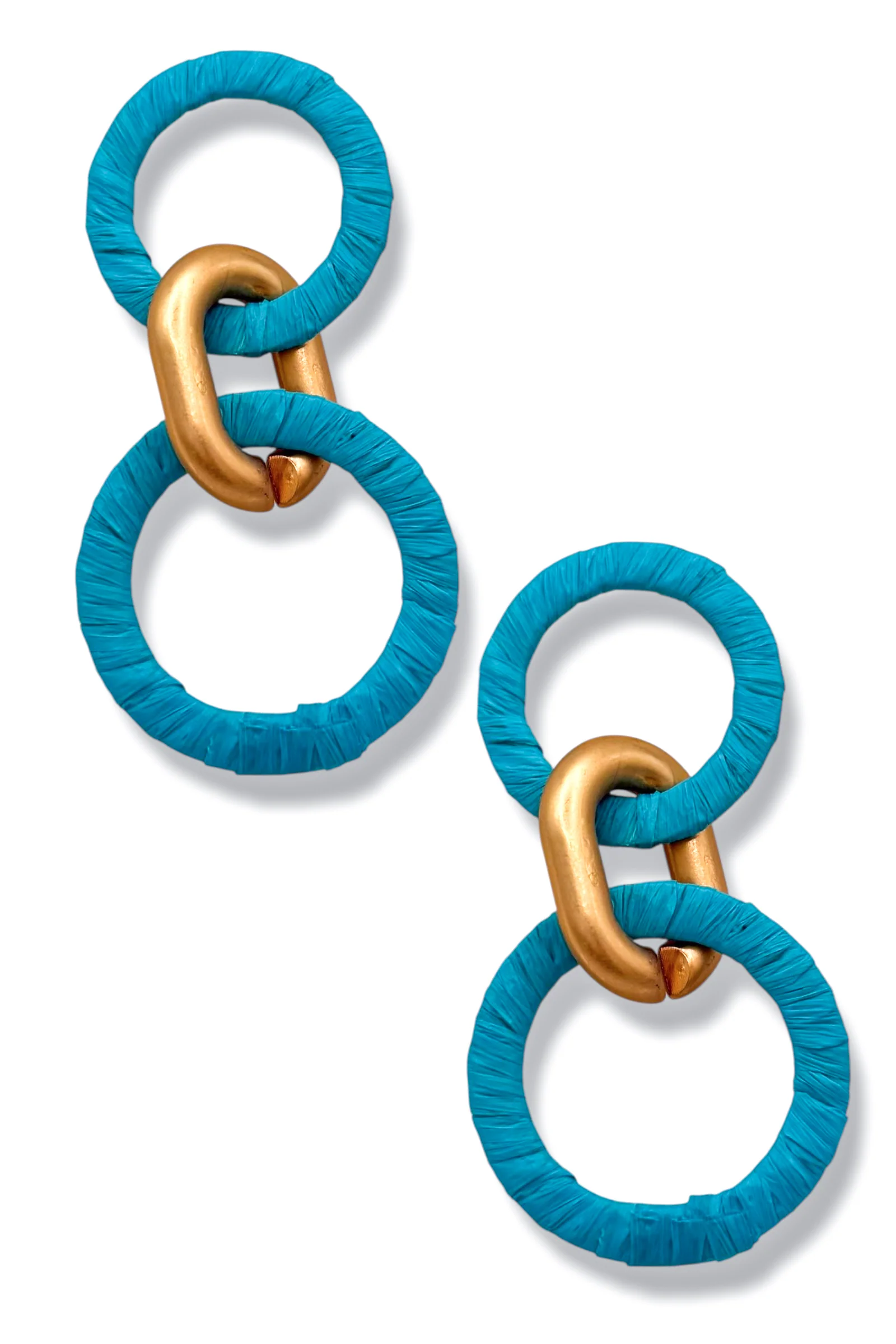 Moment of Truth Turquoise Link Earrings *Final Sale*