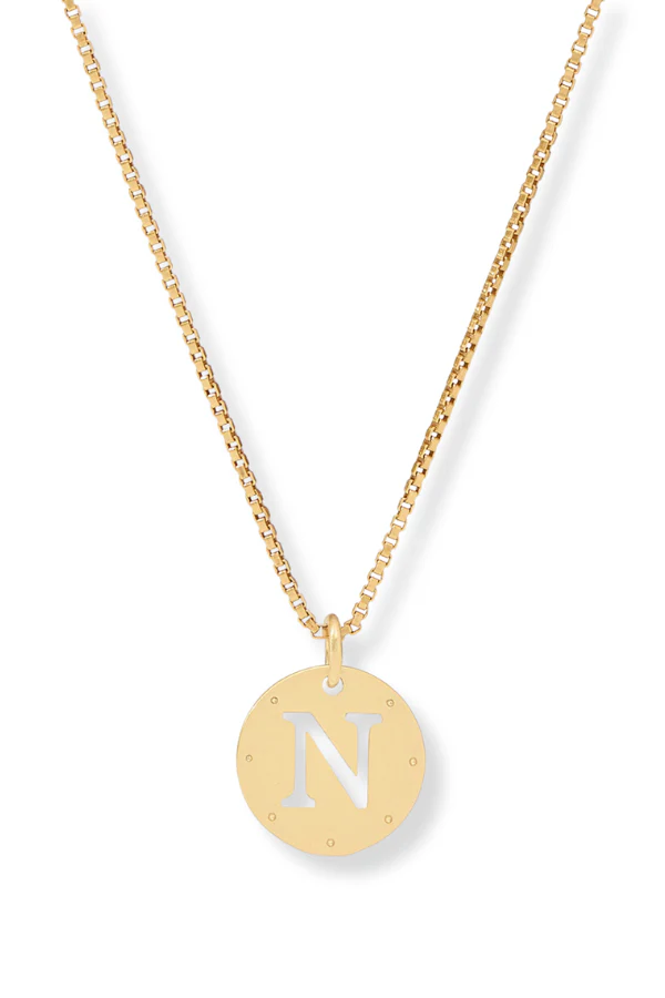 Julie Vos Gold Monogram Delicate Necklace - Image 13