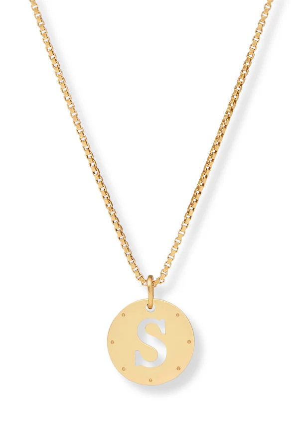 Julie Vos Gold Monogram Delicate Necklace - Image 17