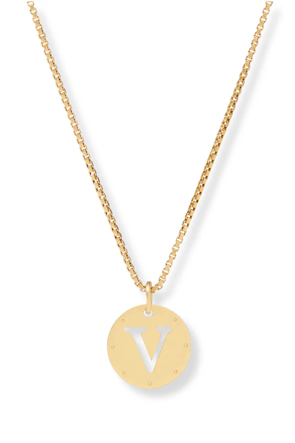 Julie Vos Gold Monogram Delicate Necklace - Image 19