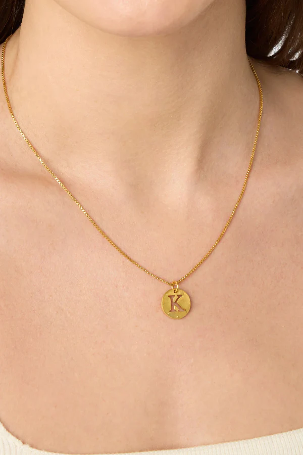 Julie Vos Gold Monogram Delicate Necklace - Image 2