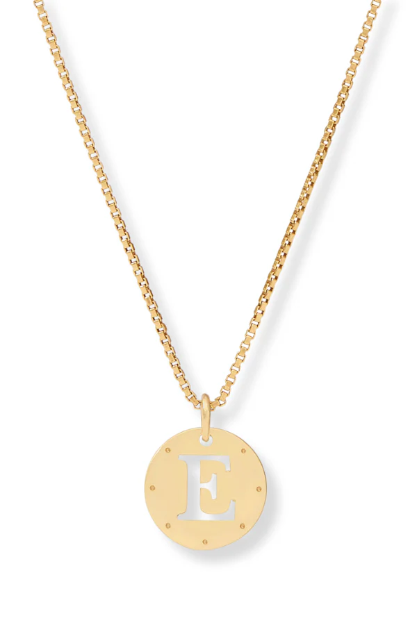 Julie Vos Gold Monogram Delicate Necklace - Image 6