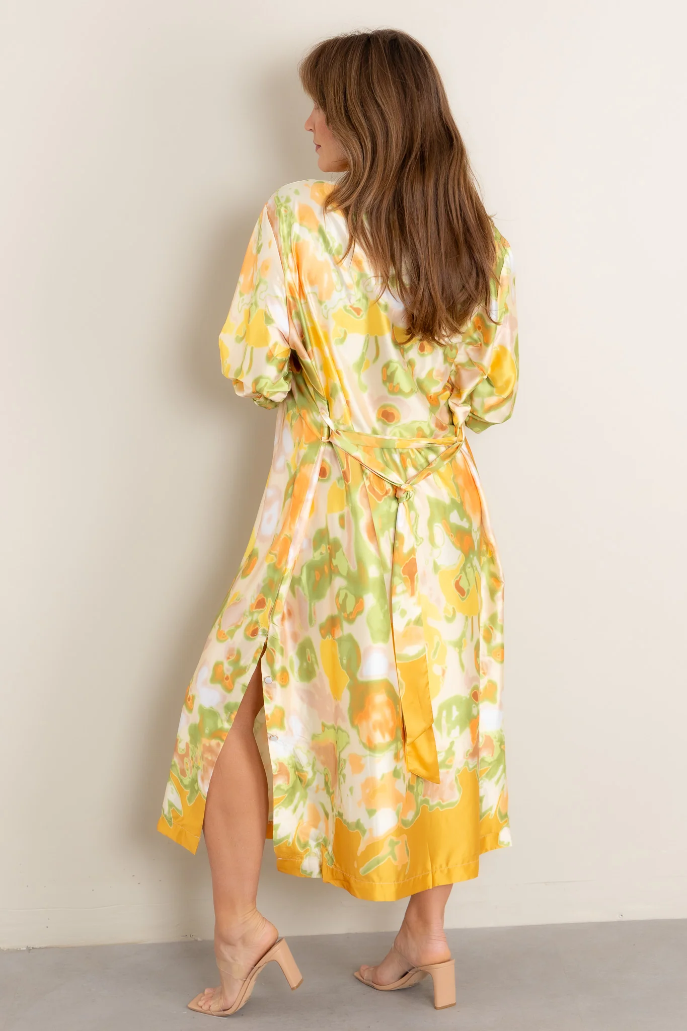 Sunny Day Yellow Printed Maxi Dress - Image 3