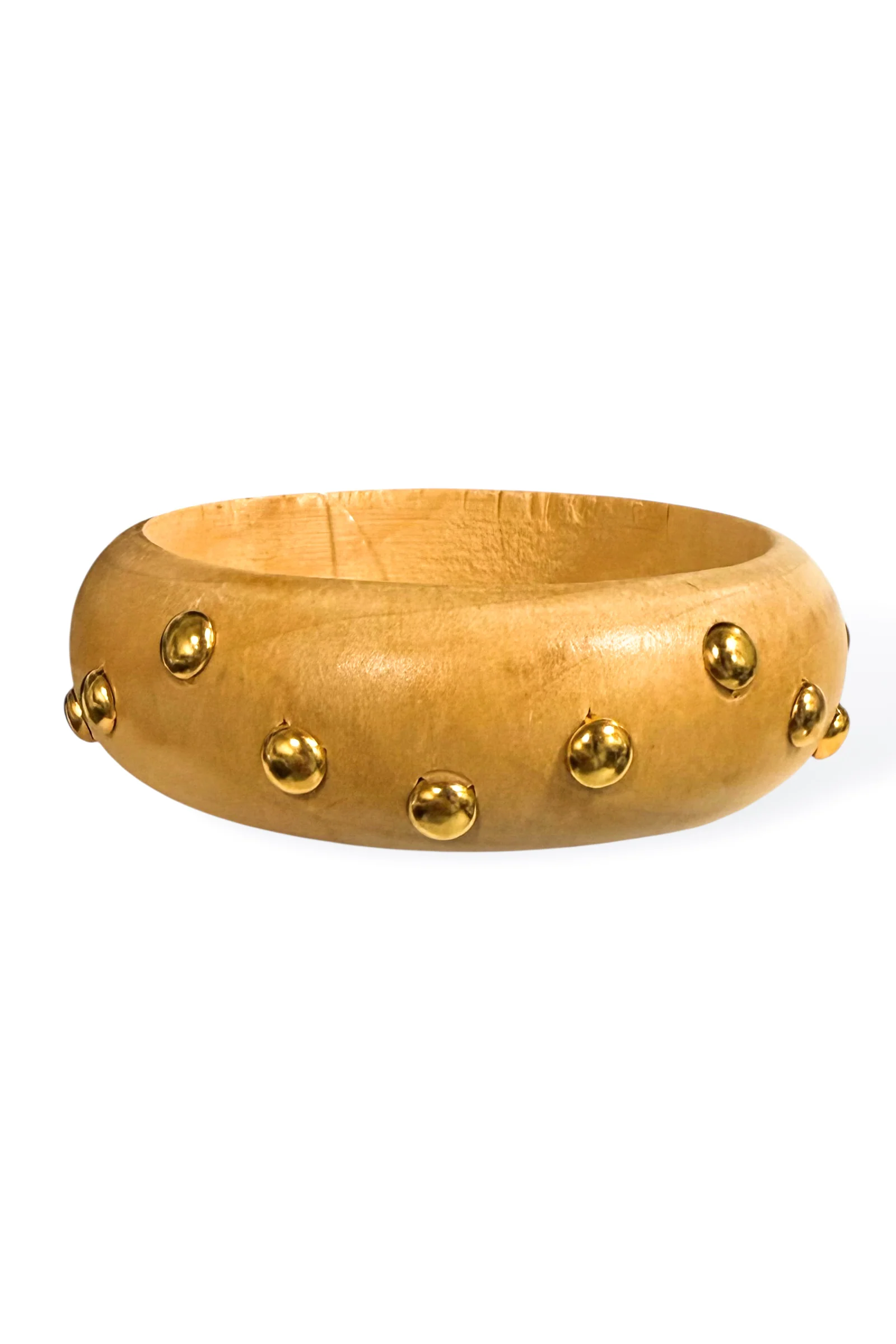 My Way Back Natural Wood Bangle Bracelet