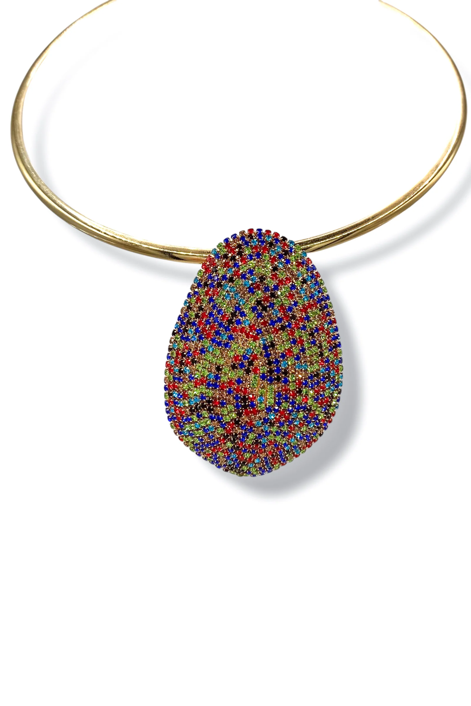 Let It Settle Multi Pave Pendant Necklace - FINAL SALE