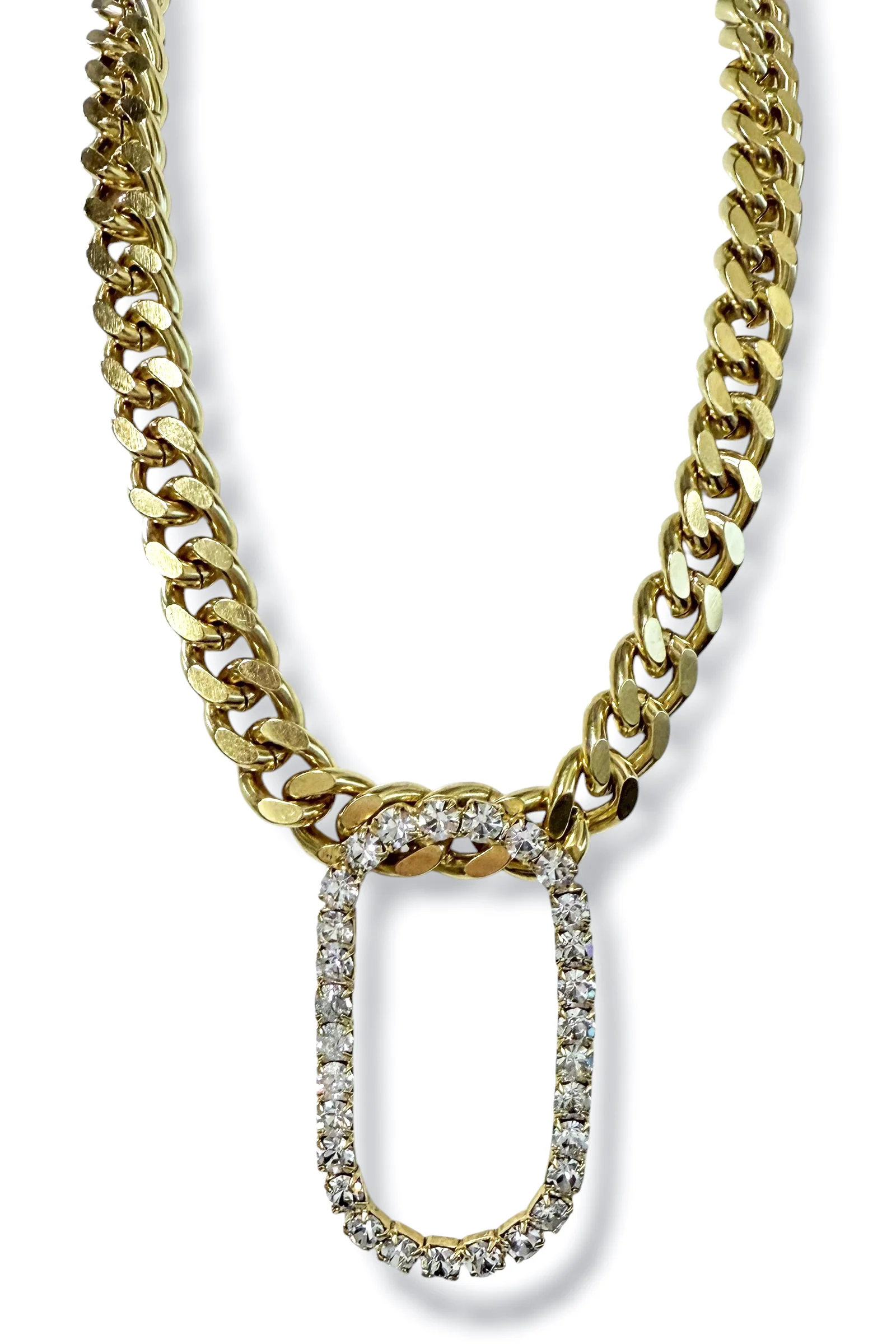 Yochi Carol Gold Chain Pendant Necklace
