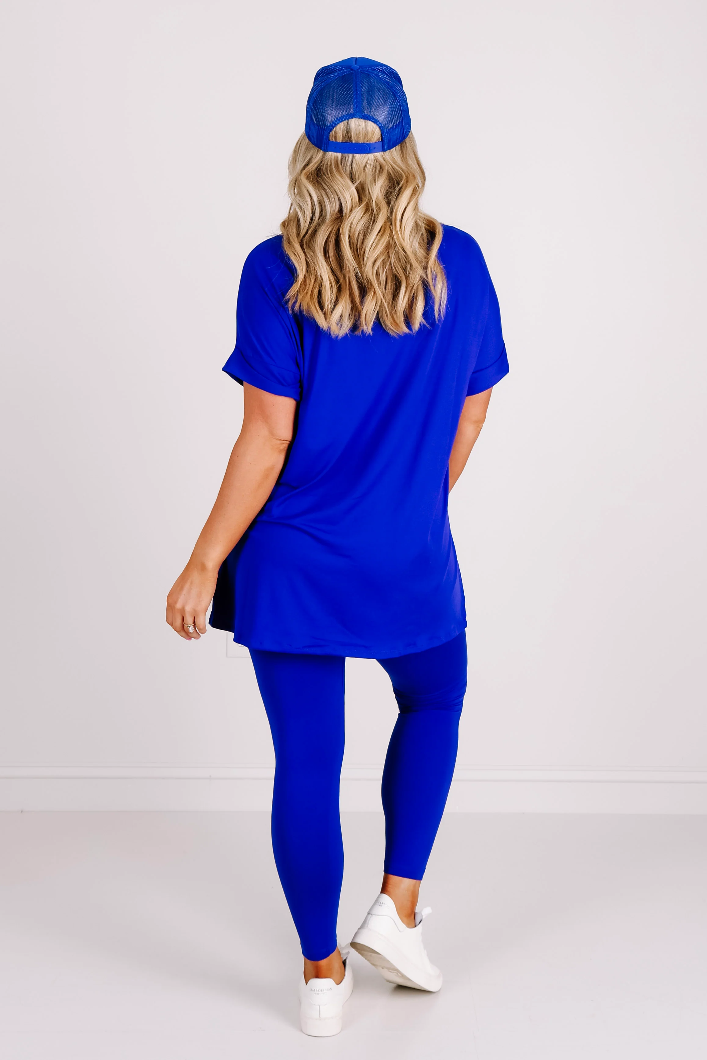 New Horizons Short Sleeve Bright Blue Lounge Set - Image 4
