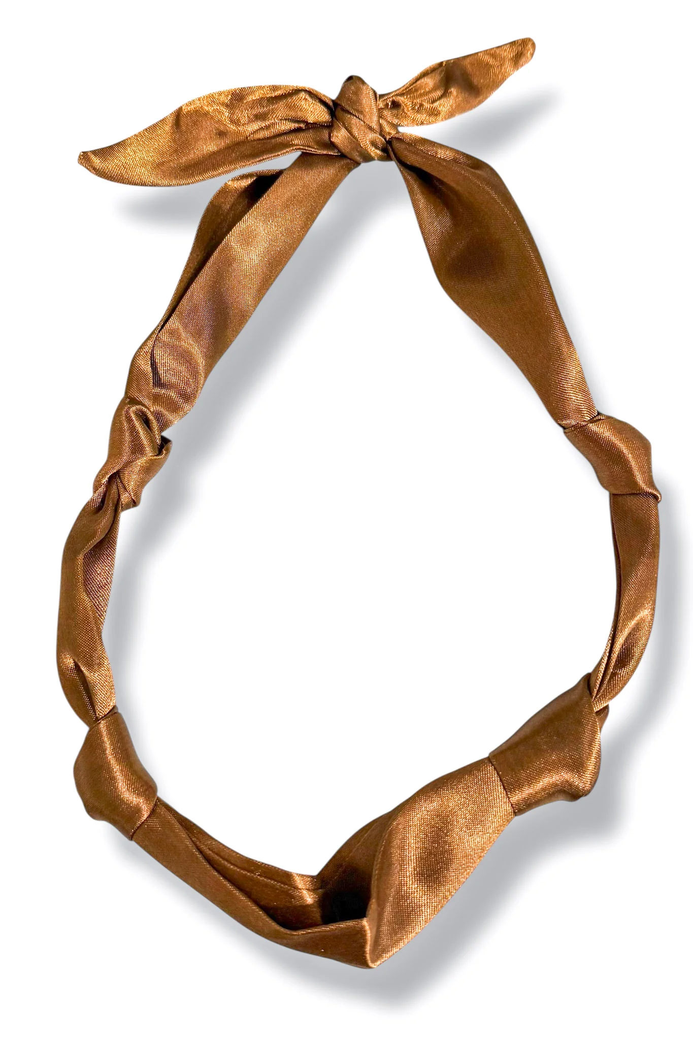 No Place Like Home Brown Scarf Necklace