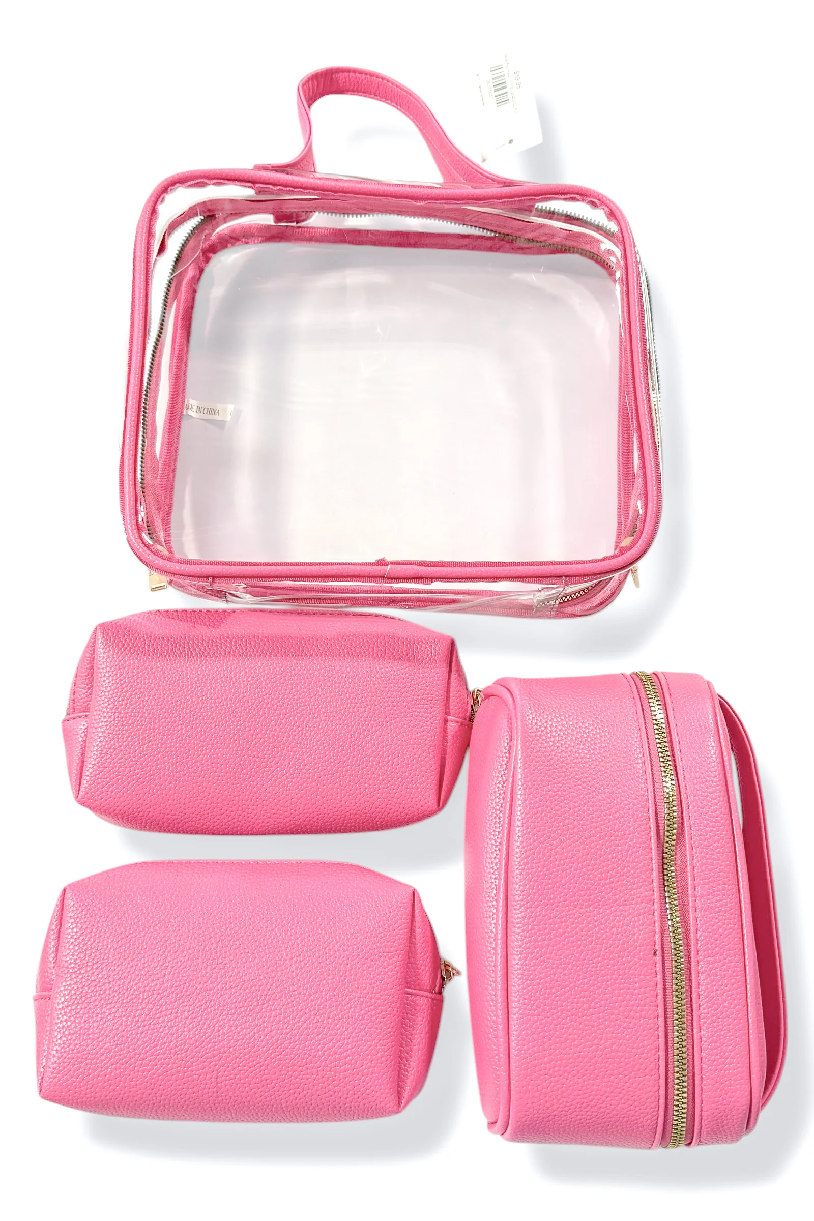 On The Wild Side Clear Fuchsia Bags - Image 2