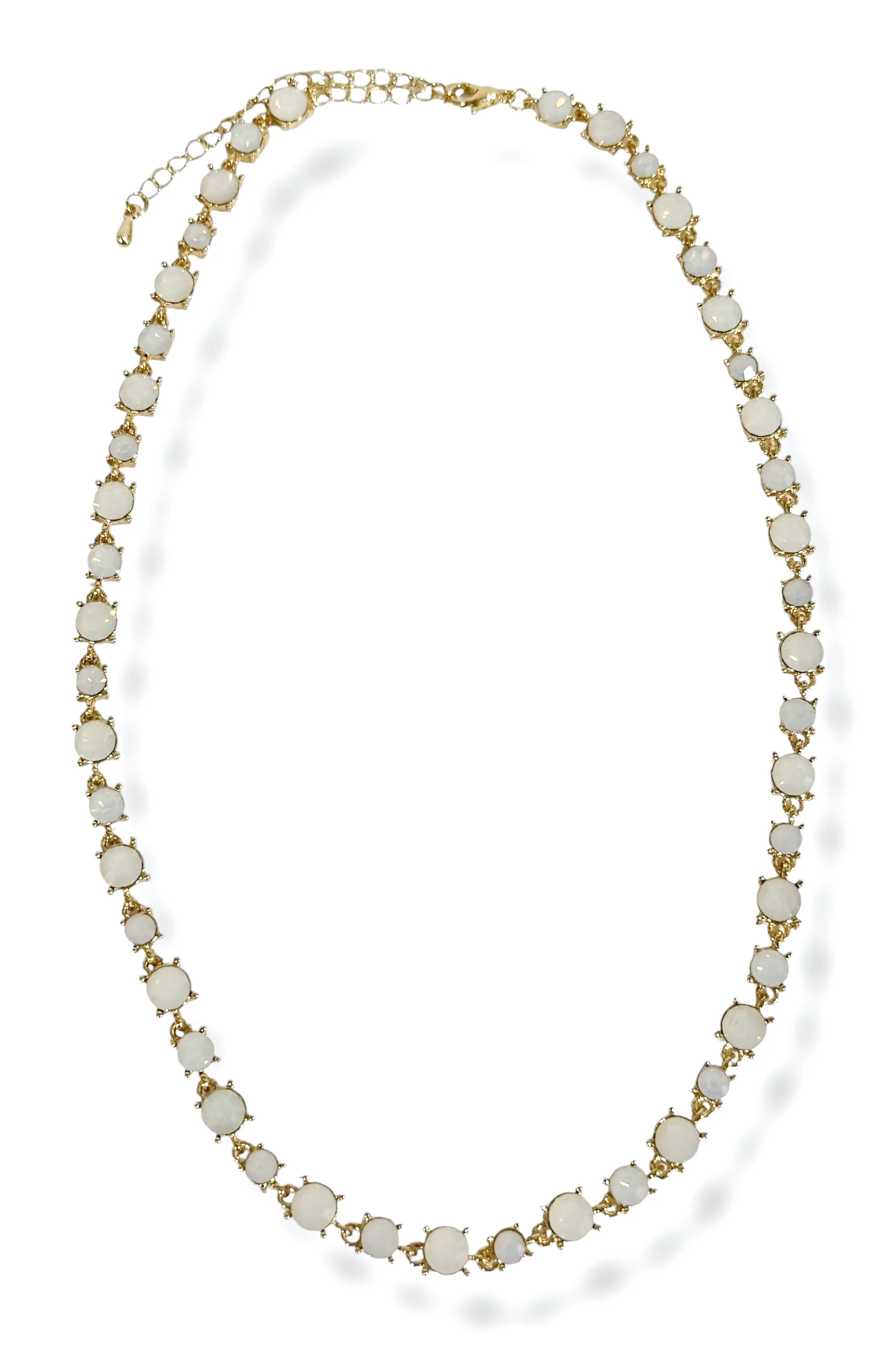 End of The Line Opal Glass Stone Necklace